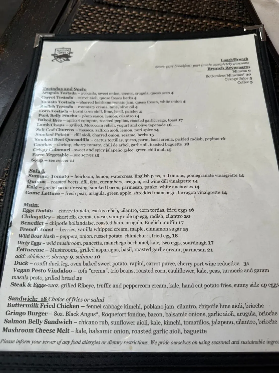 Menu 5