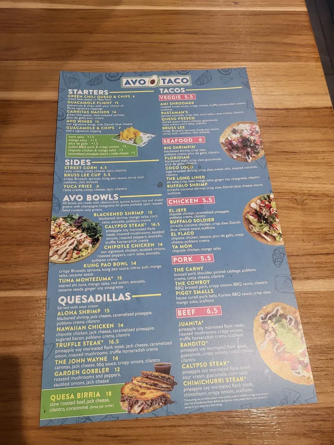 Menu 5