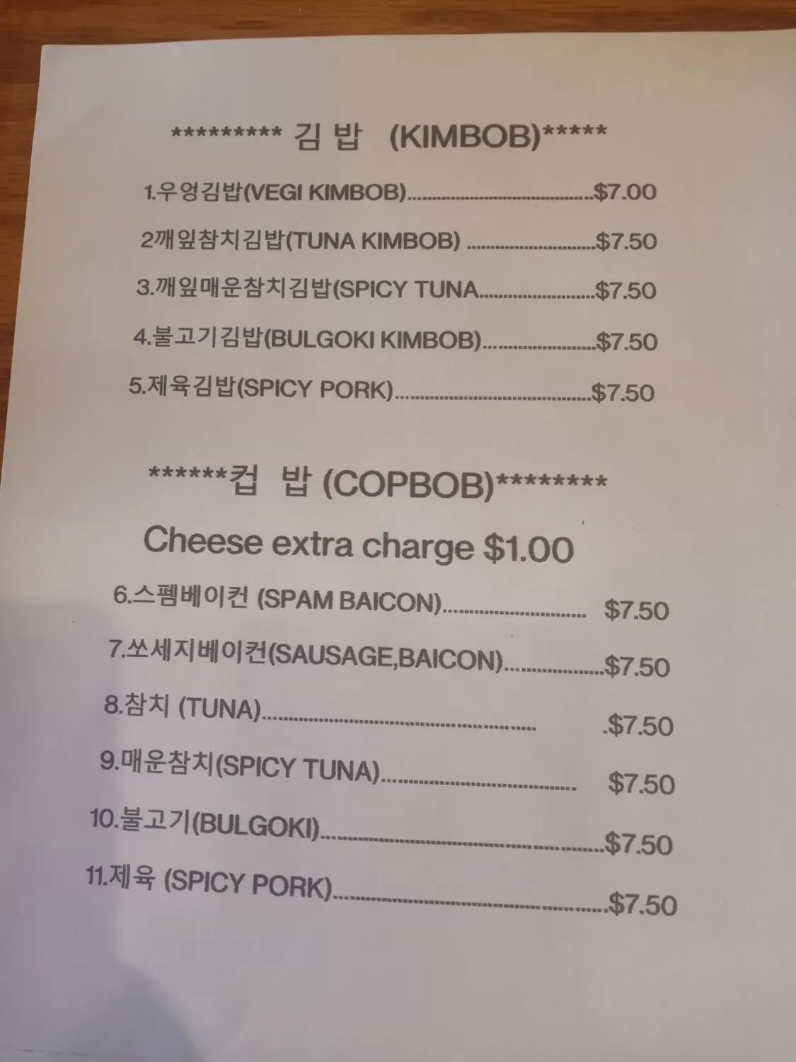 Menu 4