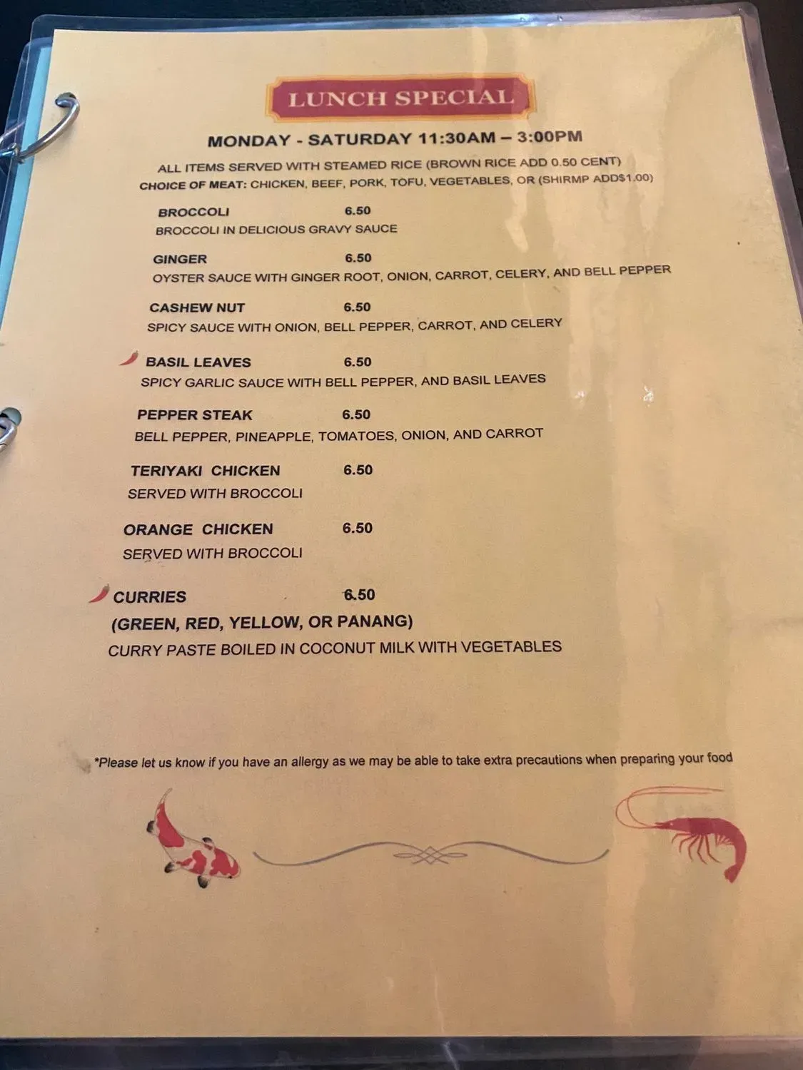 Menu 5