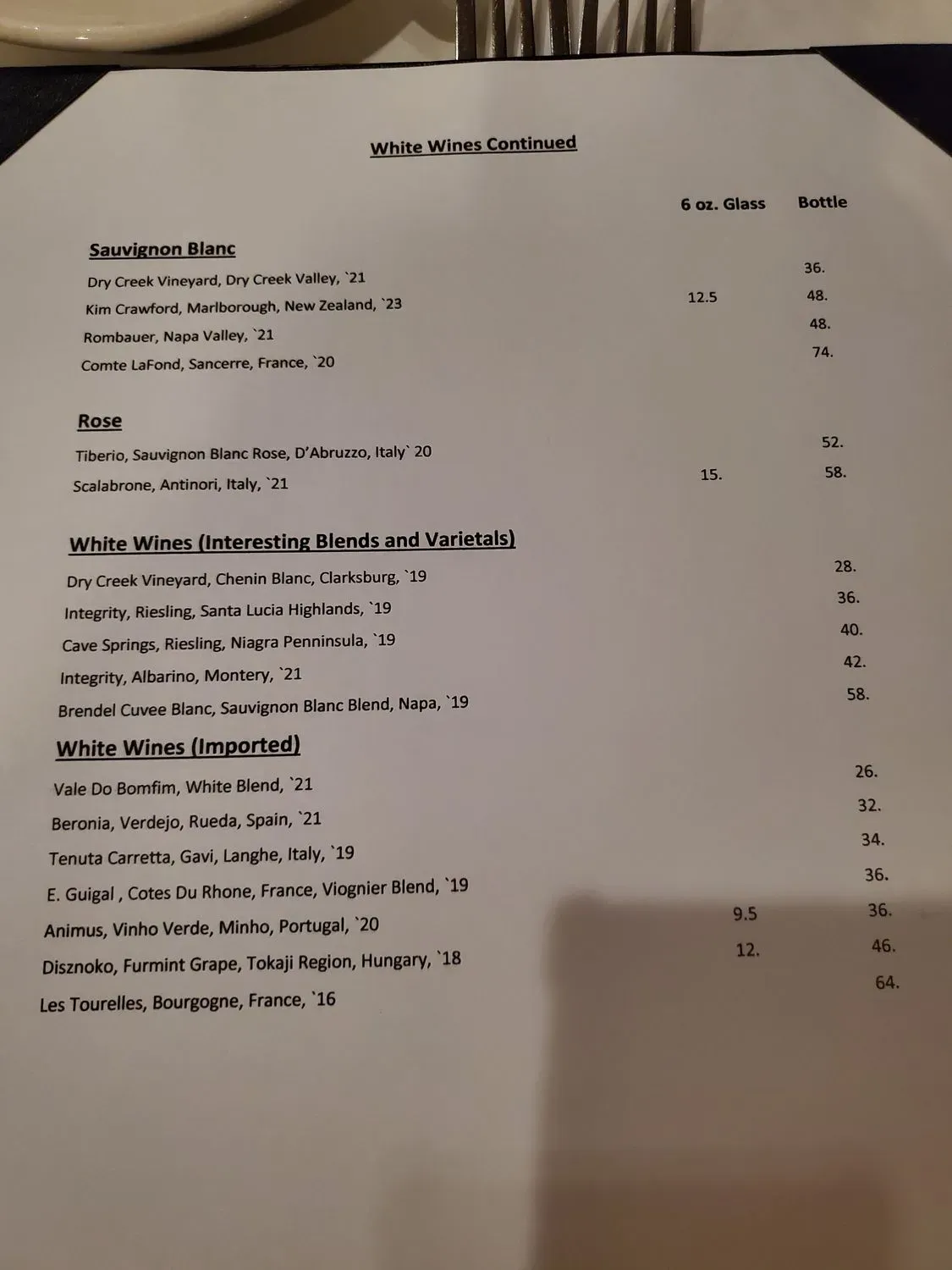 Menu 5