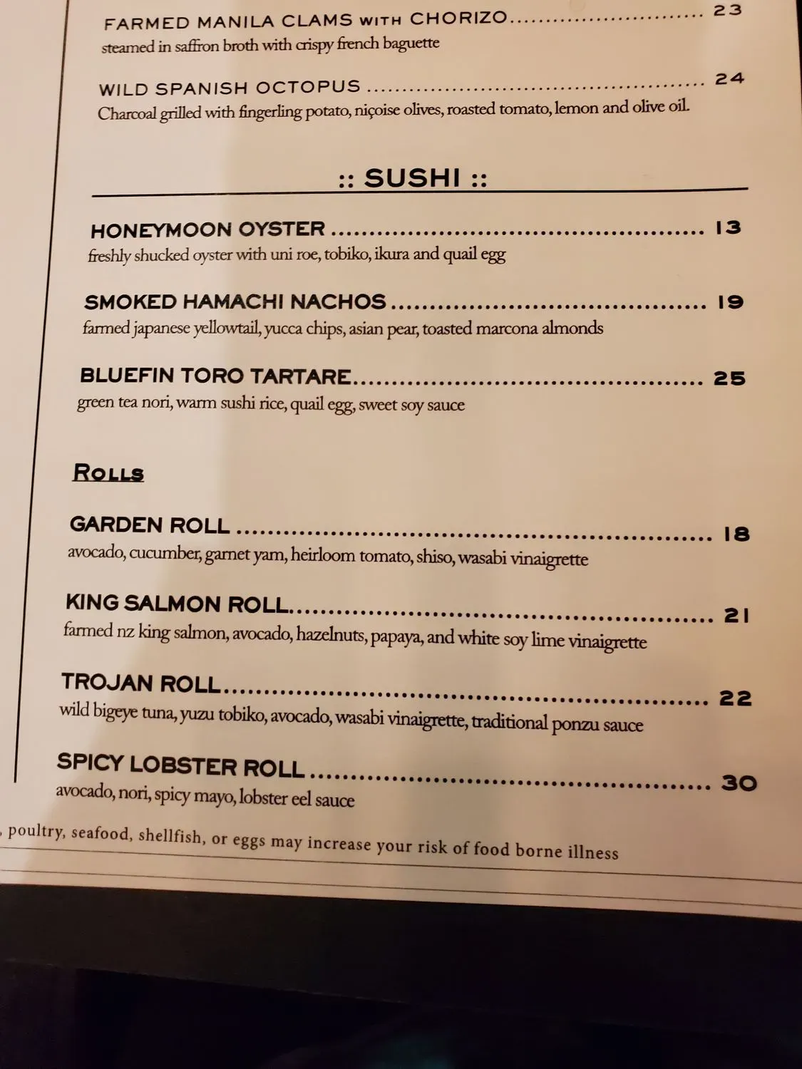 Menu 5