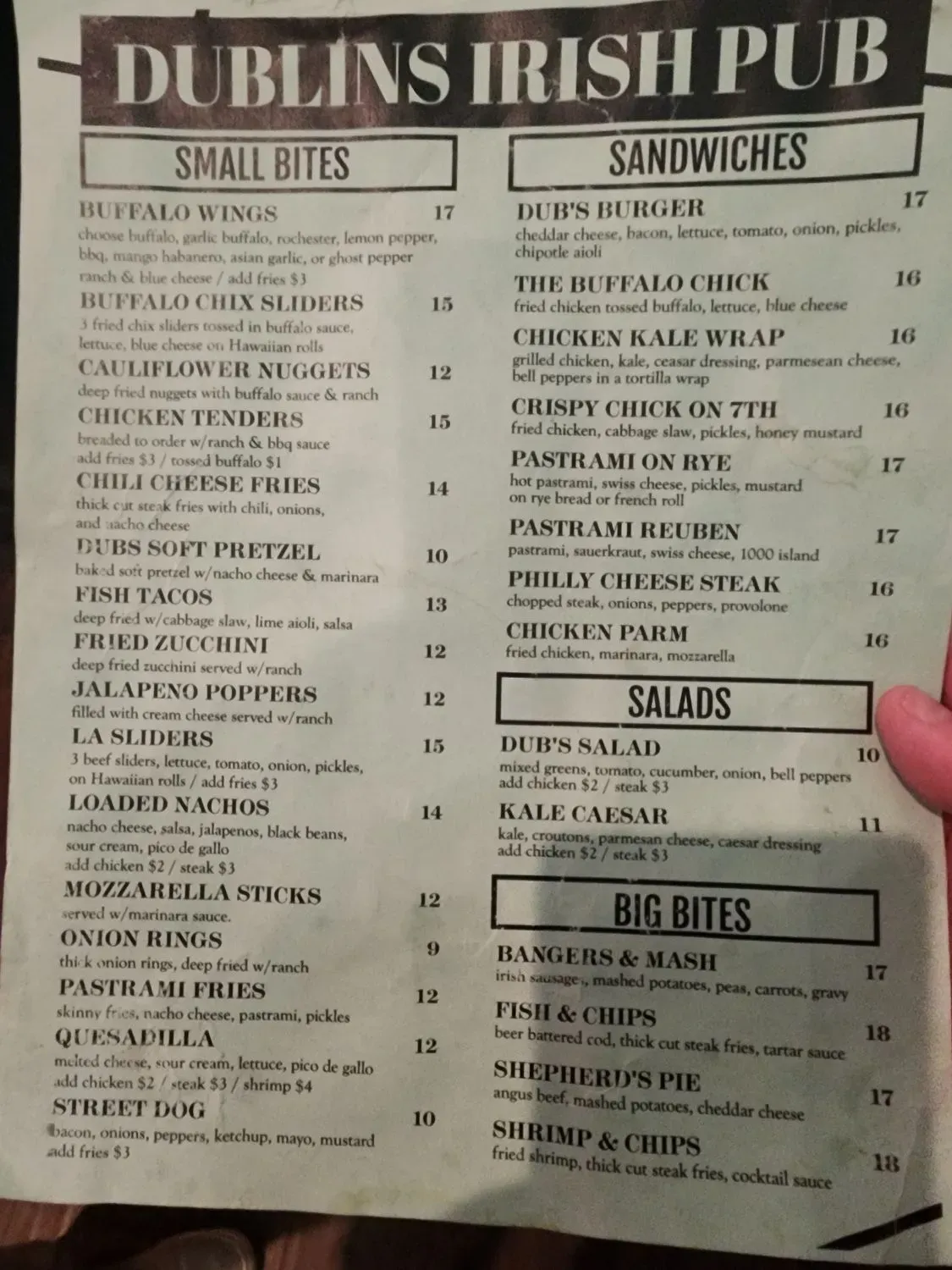 Menu 5