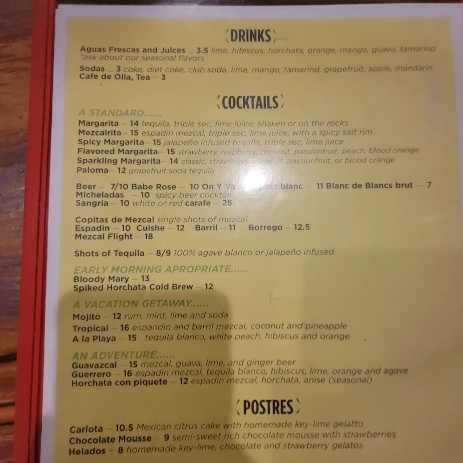 Menu 2