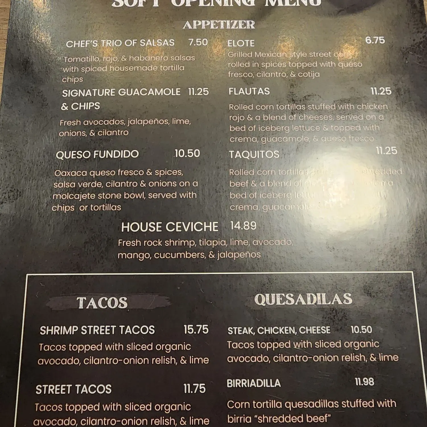 Menu 1