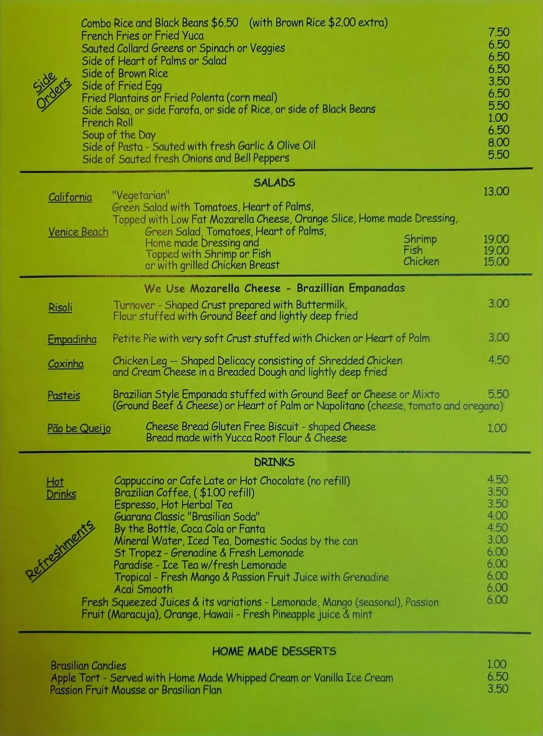 Menu 1