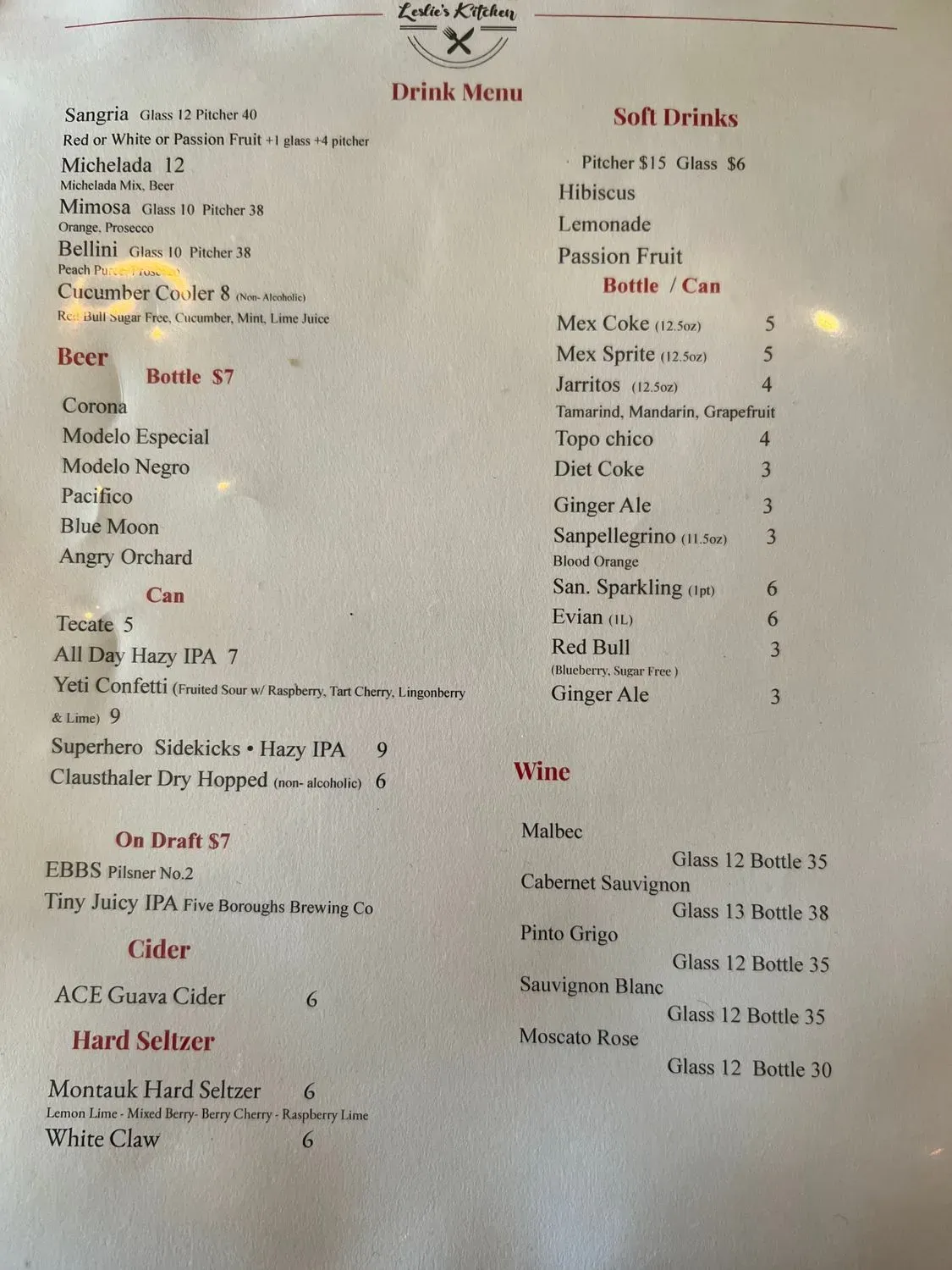 Menu 5