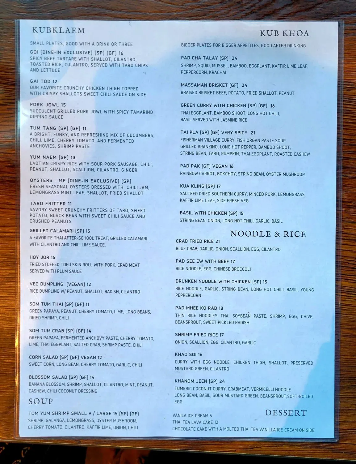 Menu 6