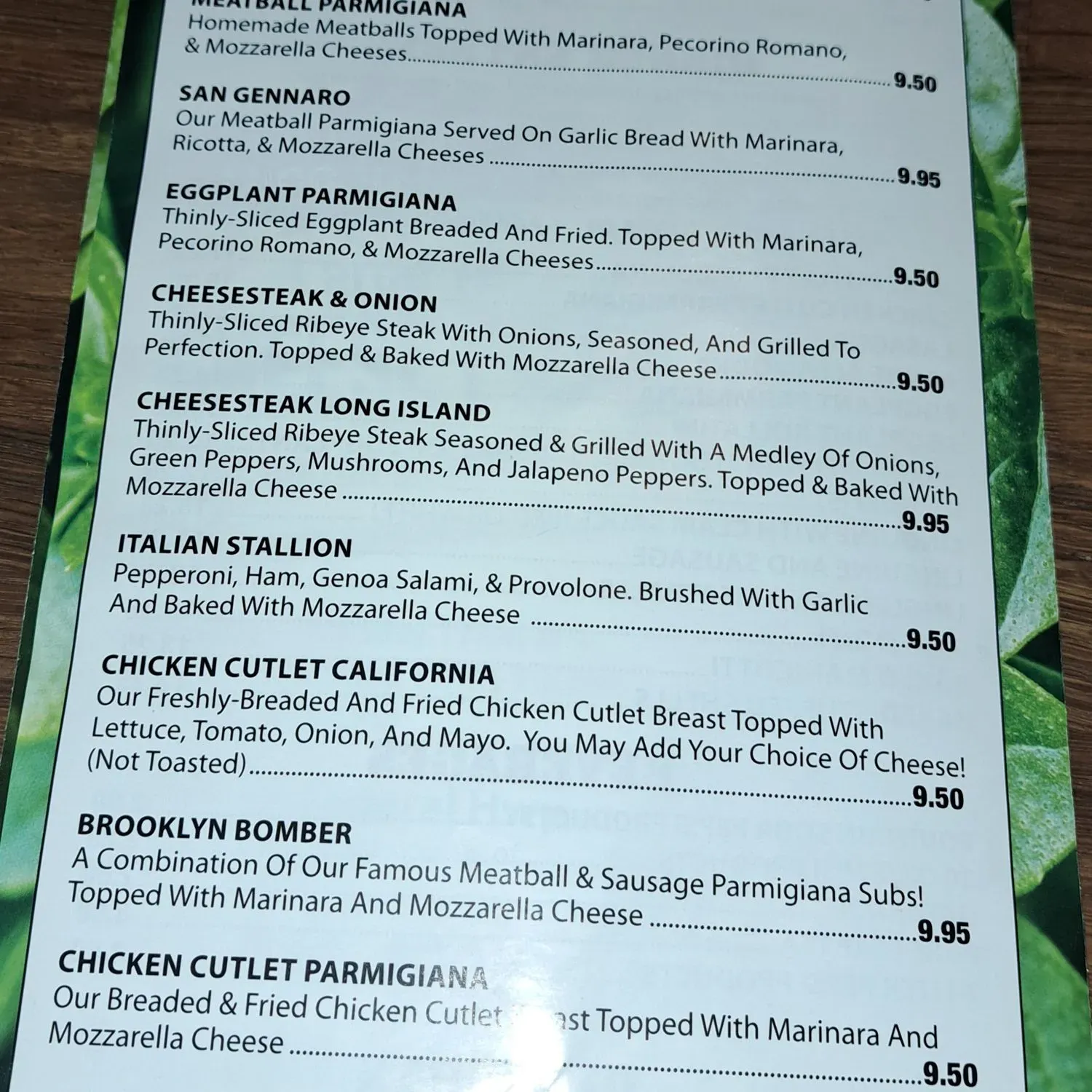 Menu 2