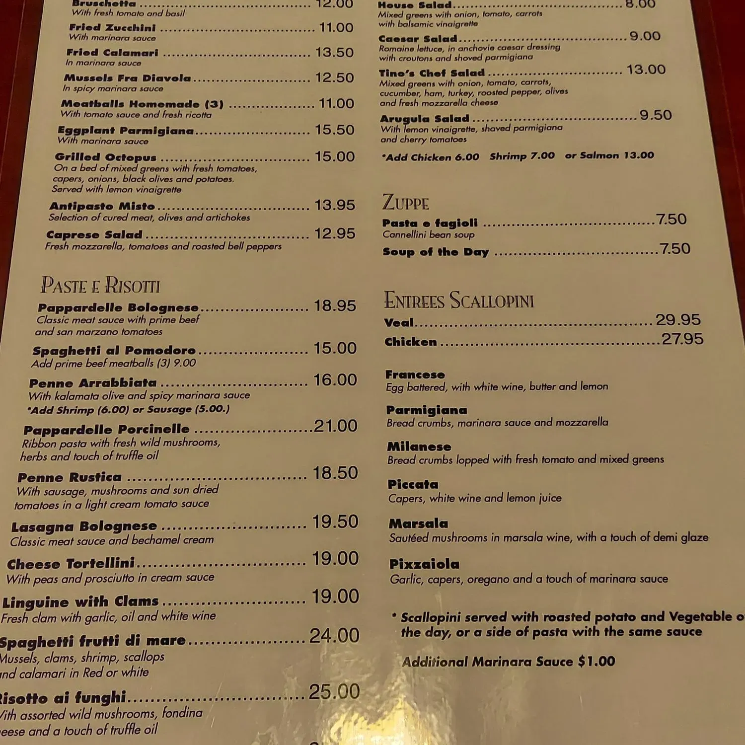 Menu 1