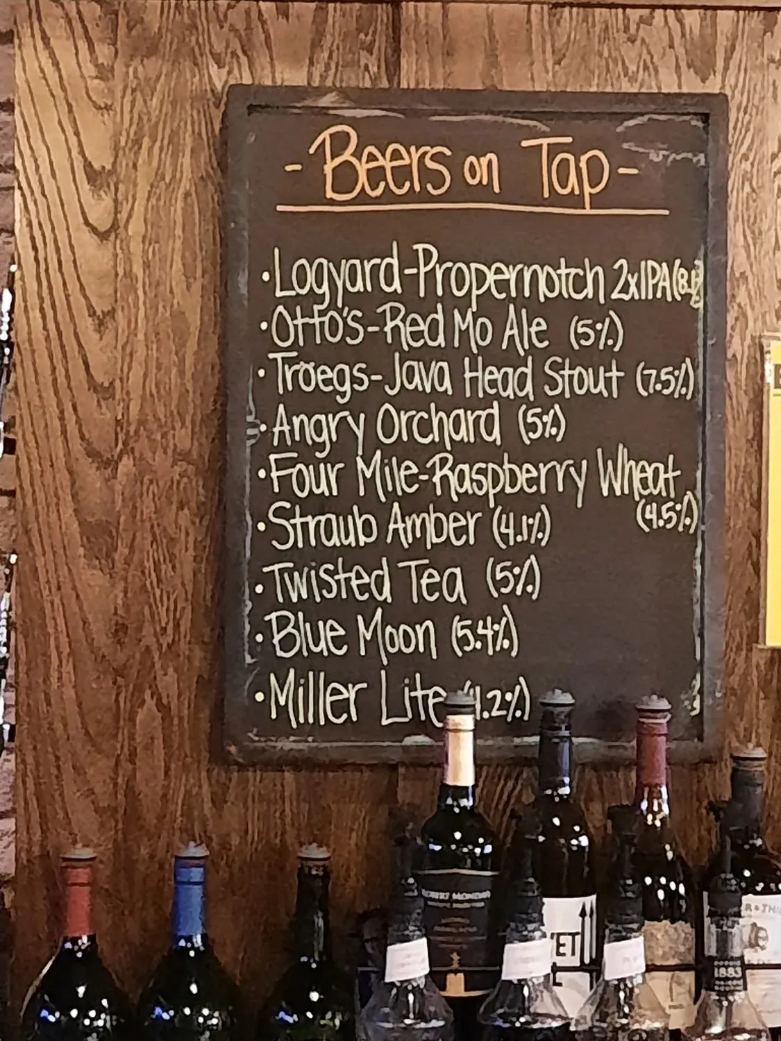 Table 105 Menu - Updated November 2025