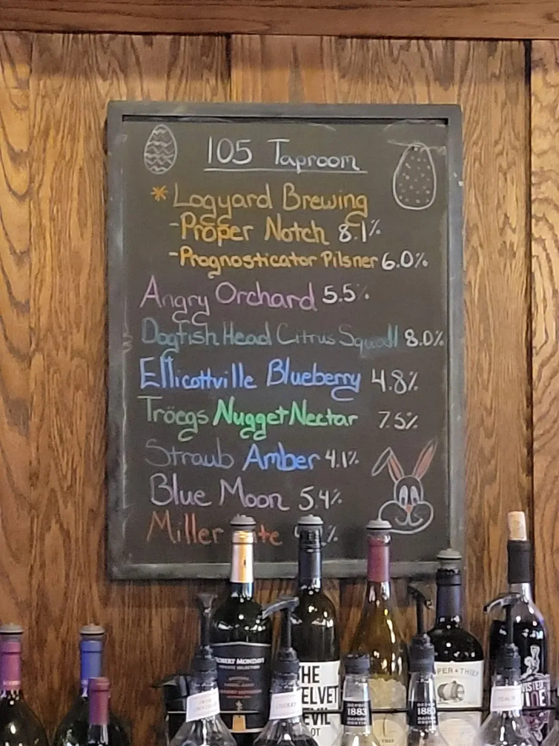 Table 105 Menu - Updated November 2025
