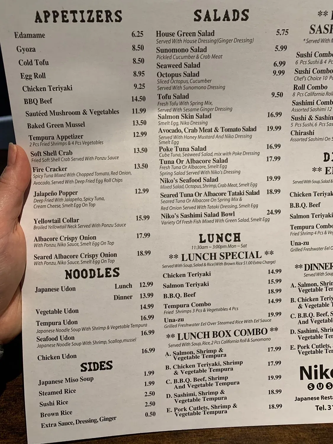 Menu 1