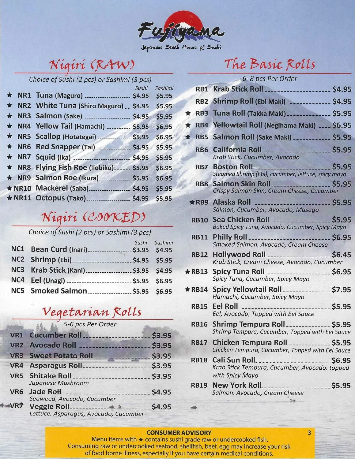 Menu 3