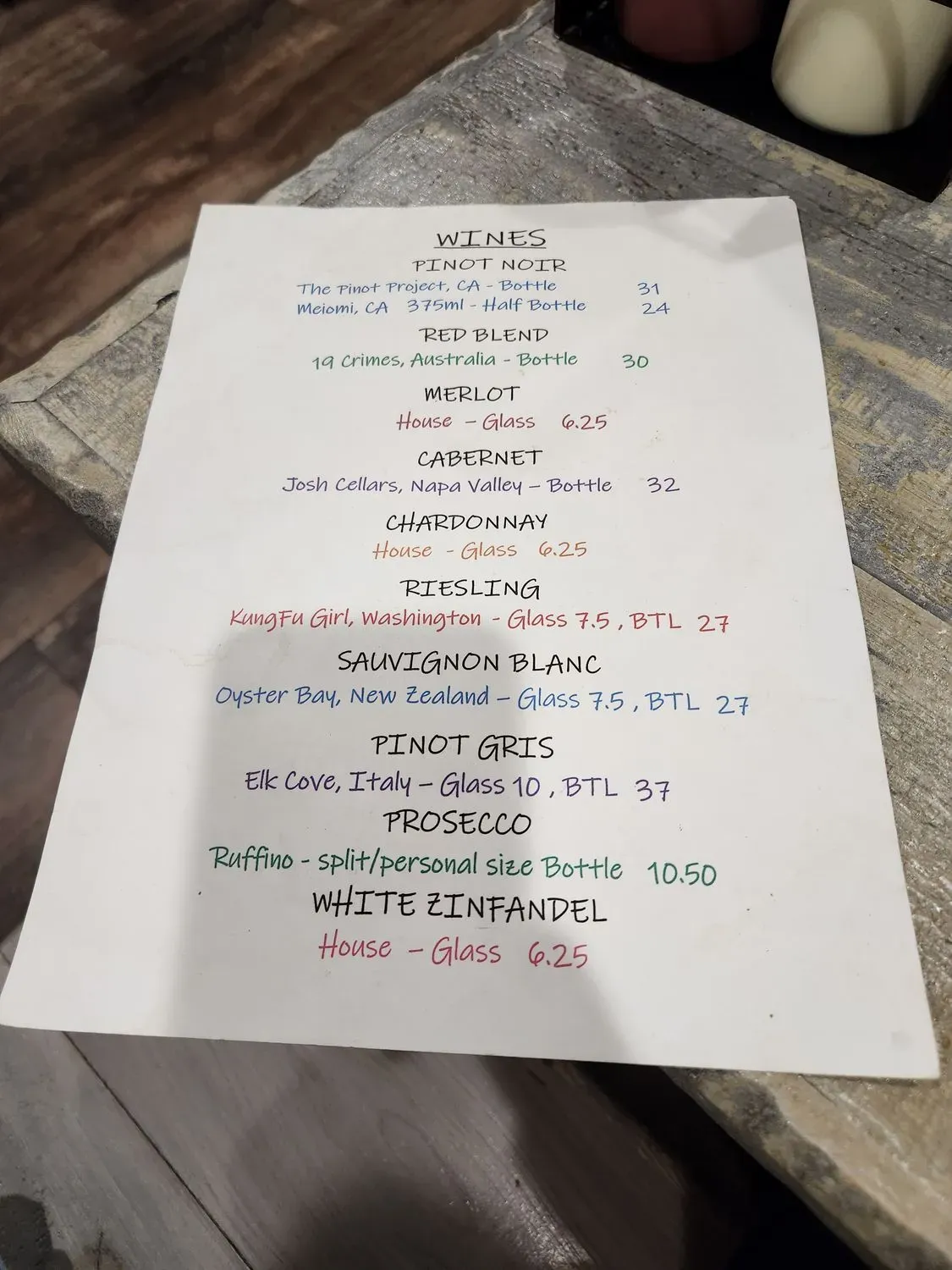 Menu 6