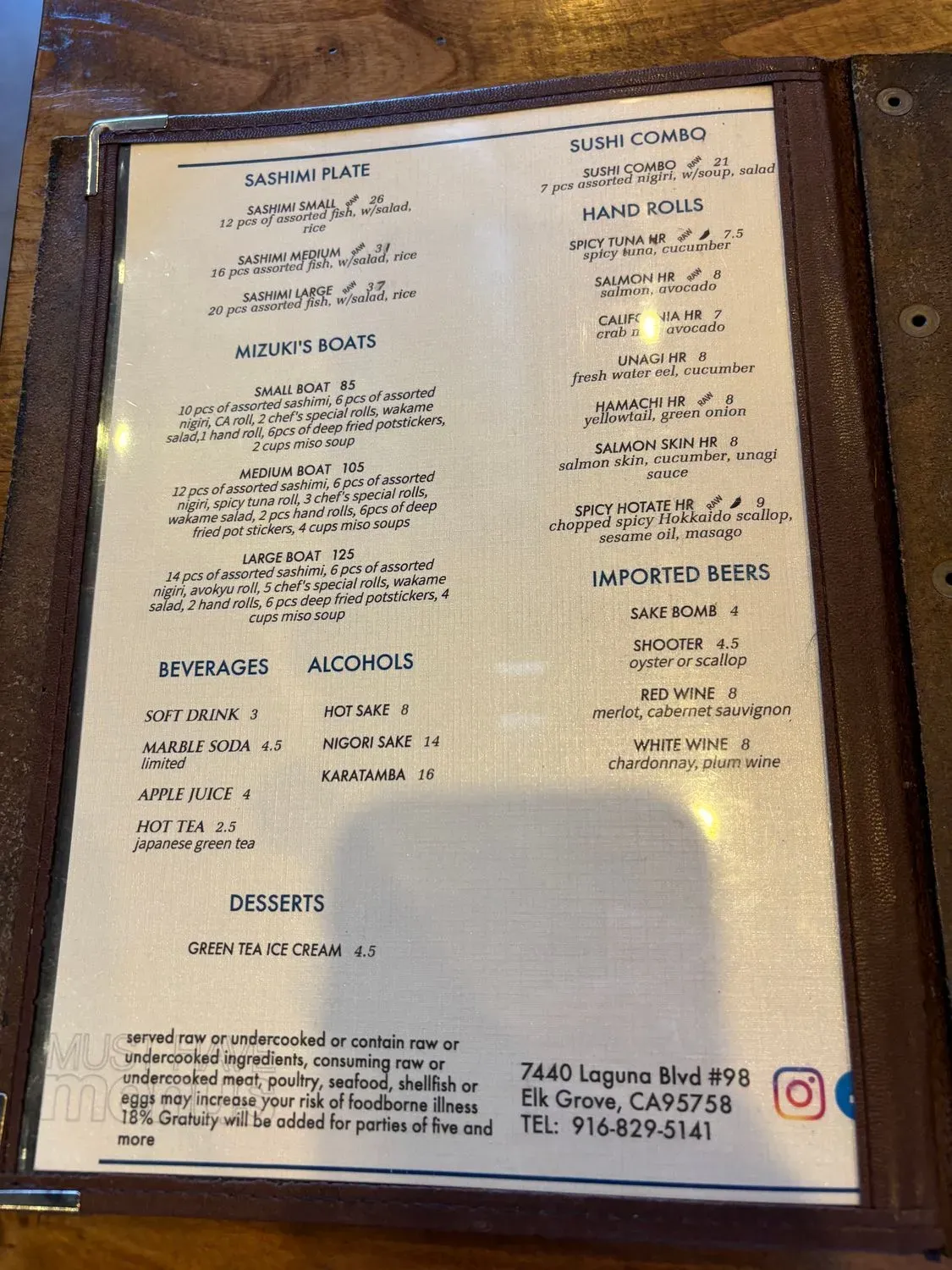 Menu 5