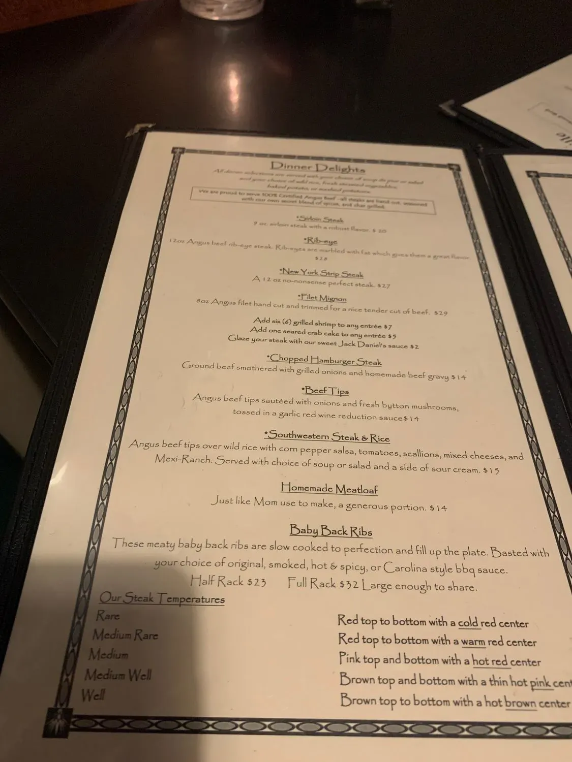 Menu 5