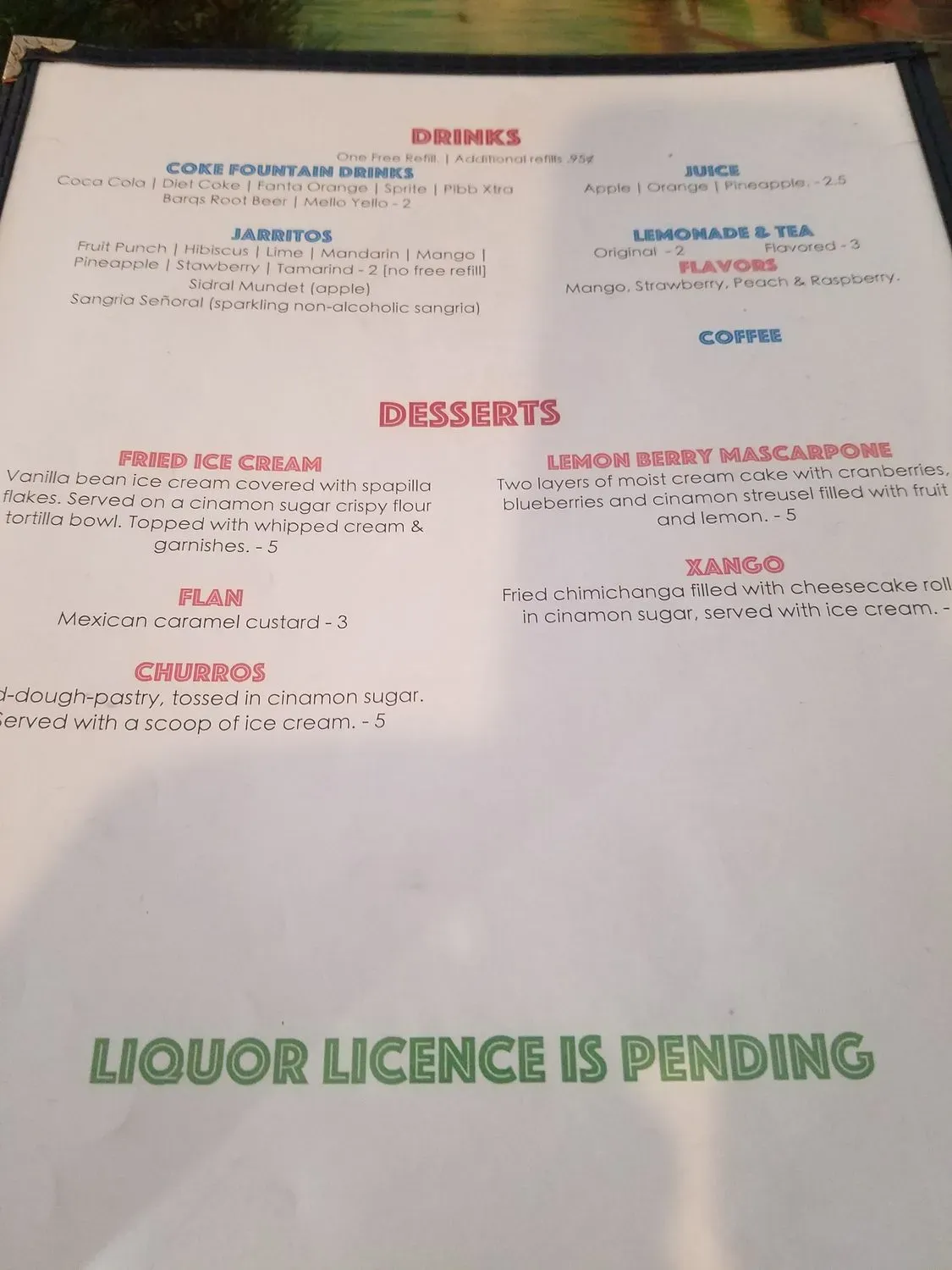 Menu 6