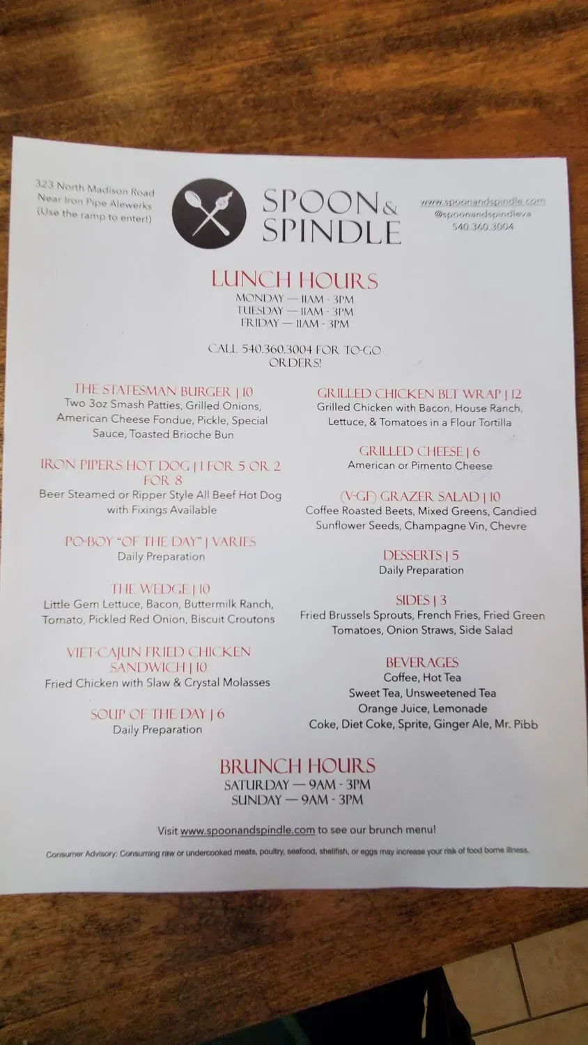 Menu 5