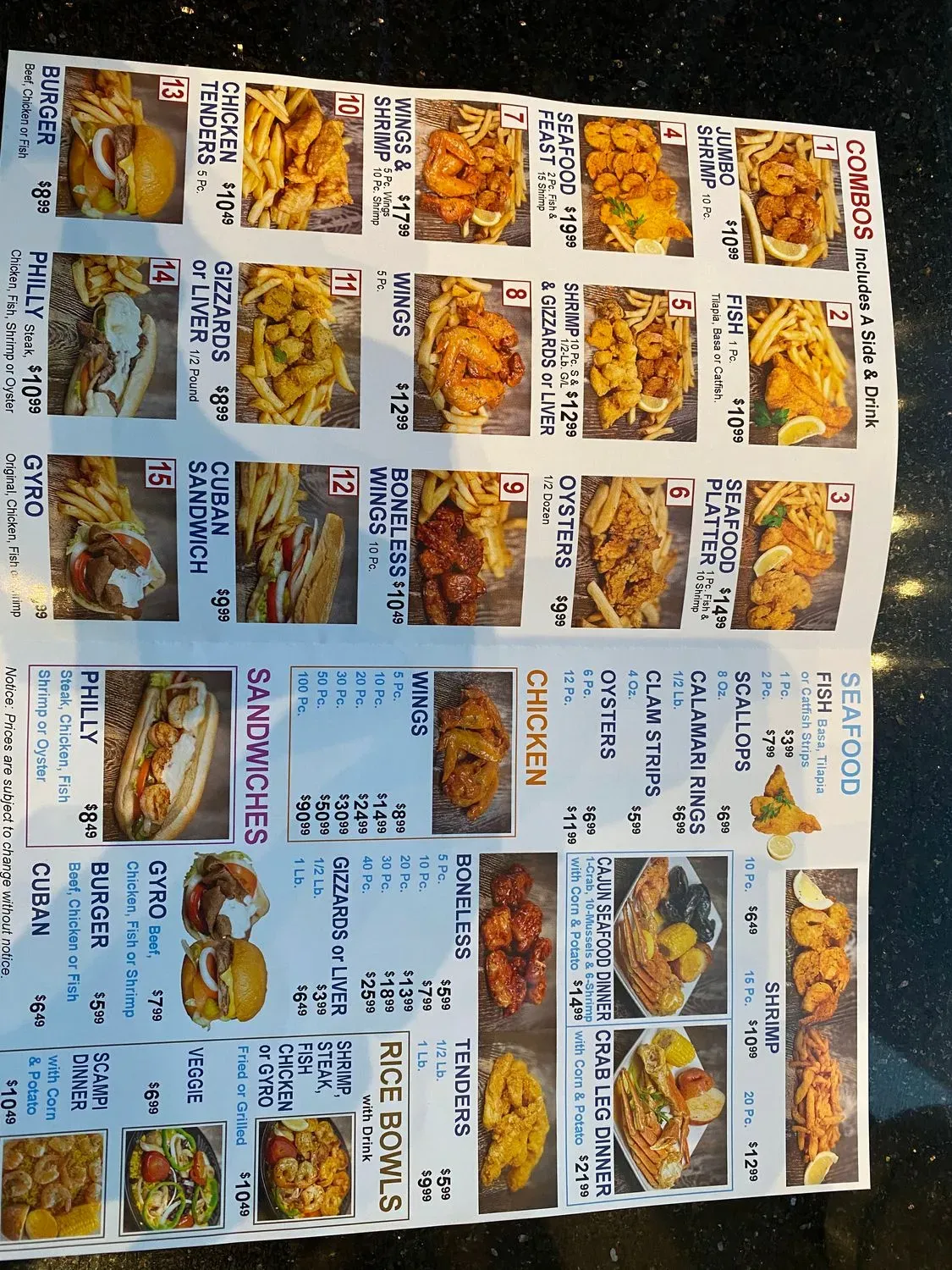 Menu 3