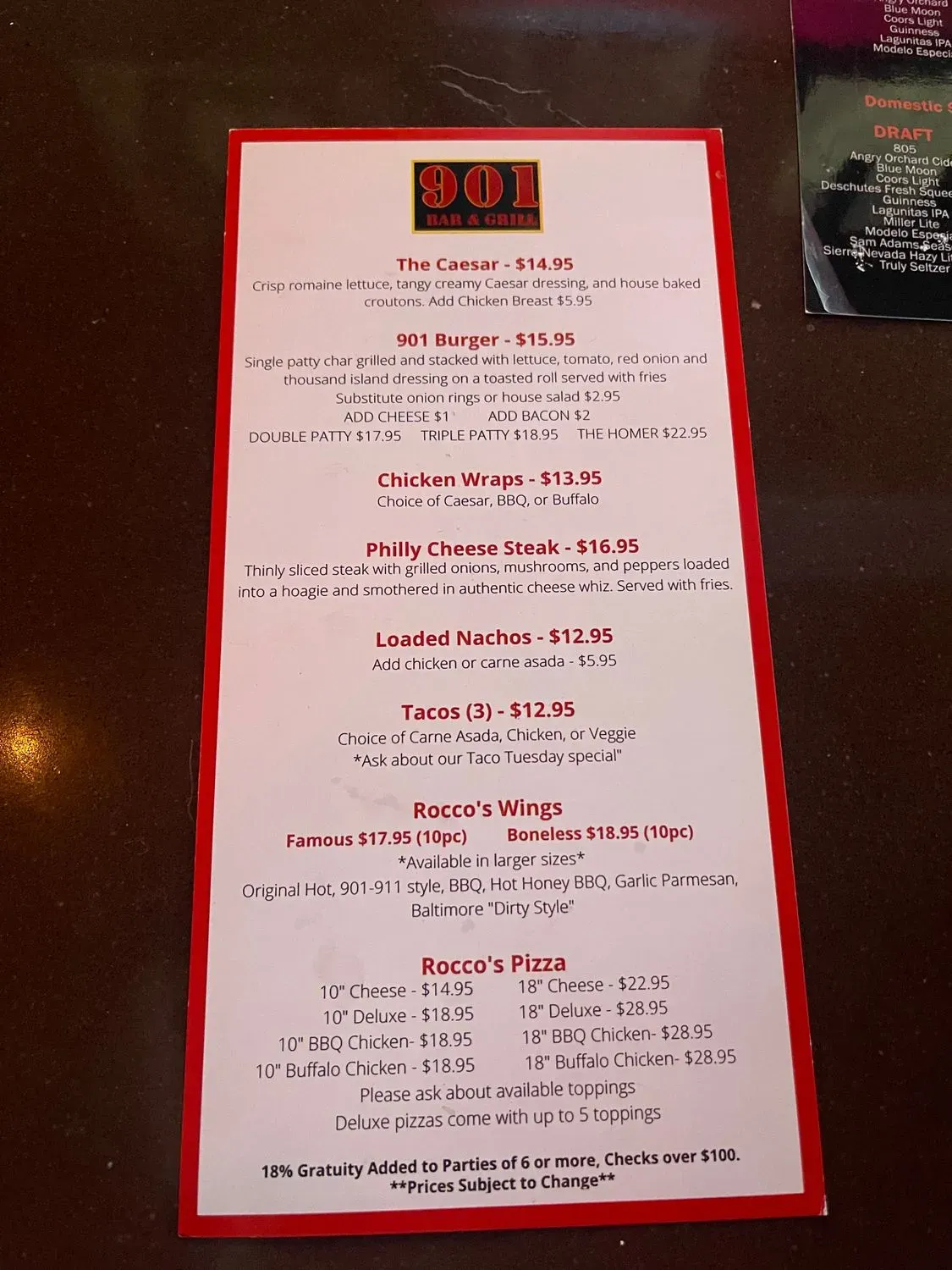 Menu 6