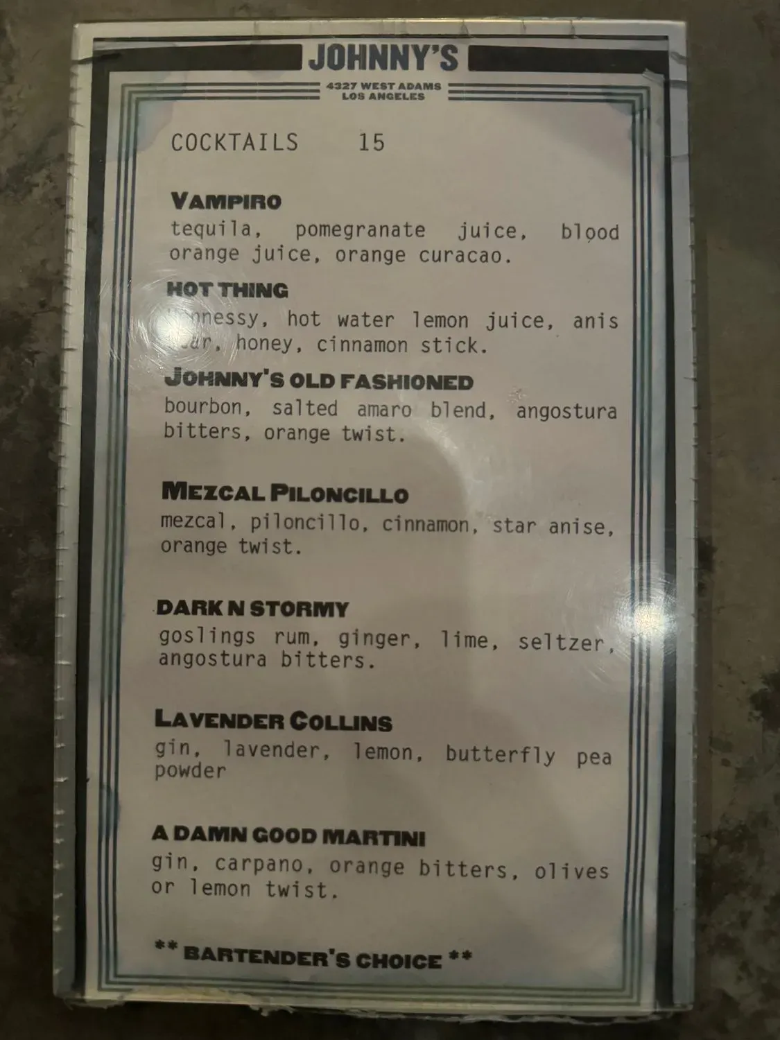 Menu 1