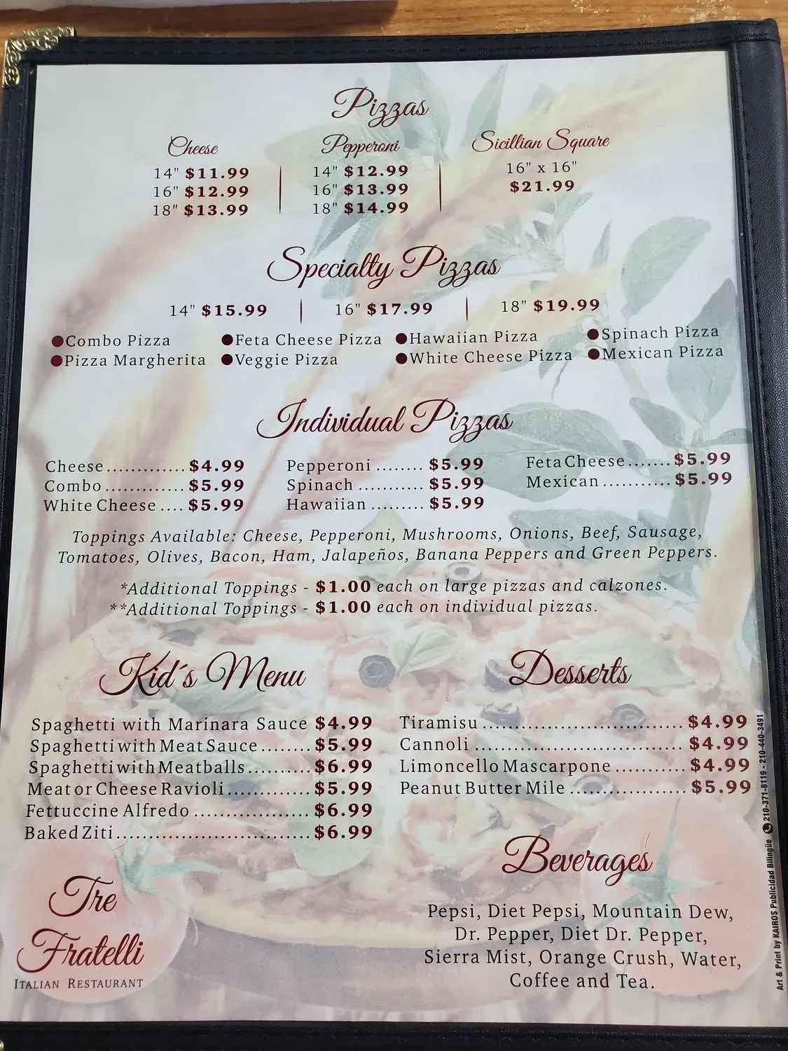 Menu 3