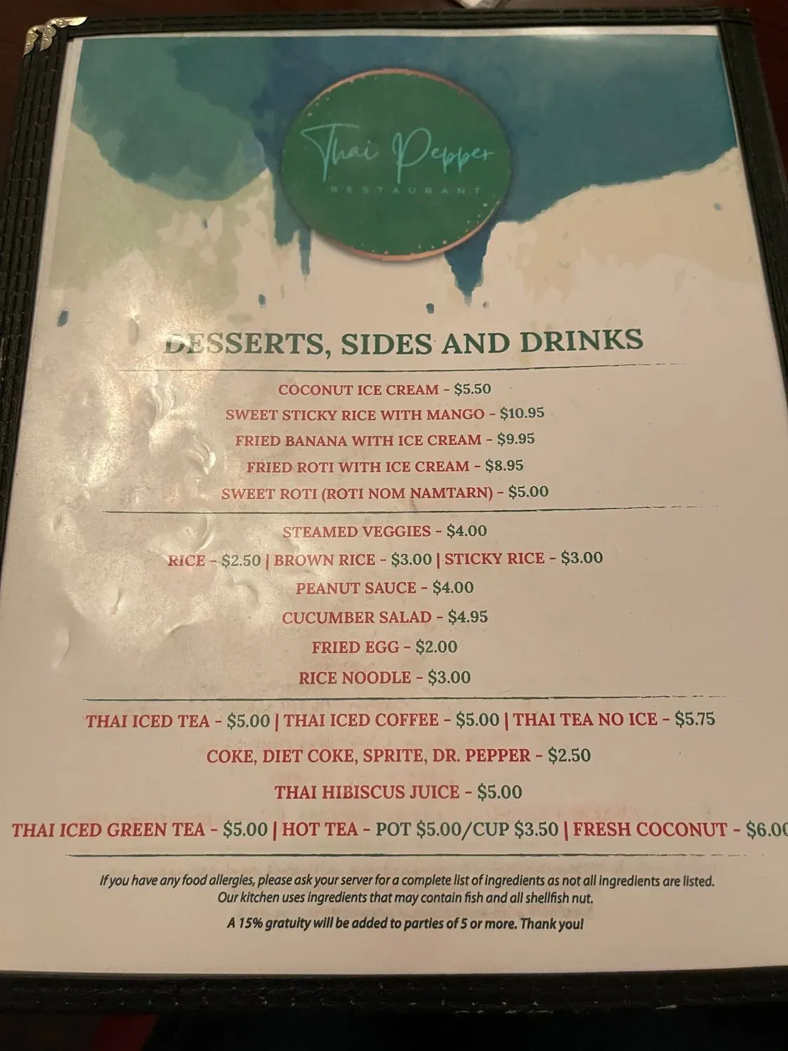 Menu 6