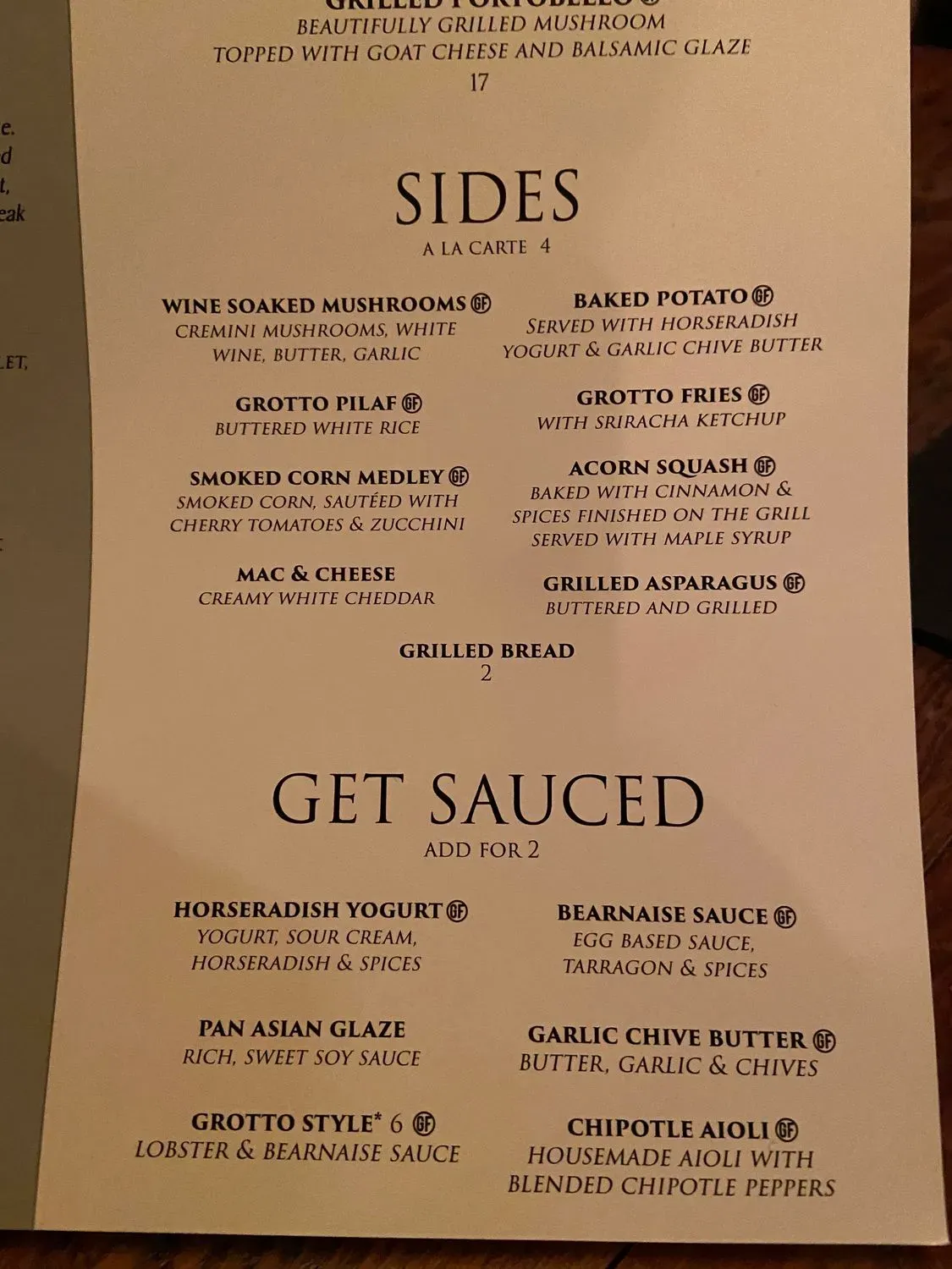 Menu 5