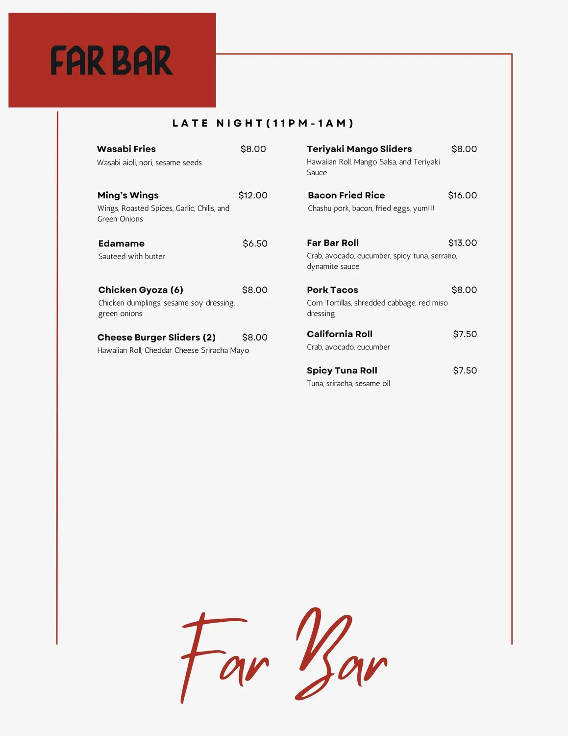 Menu 6