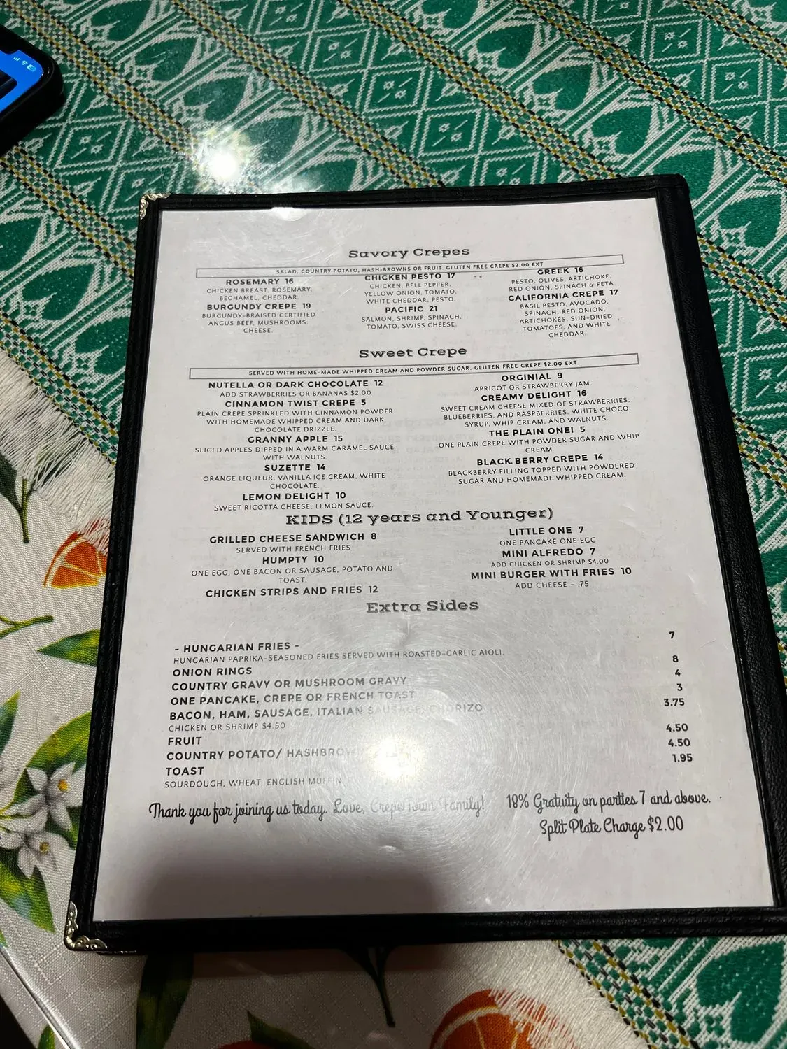 Menu 5