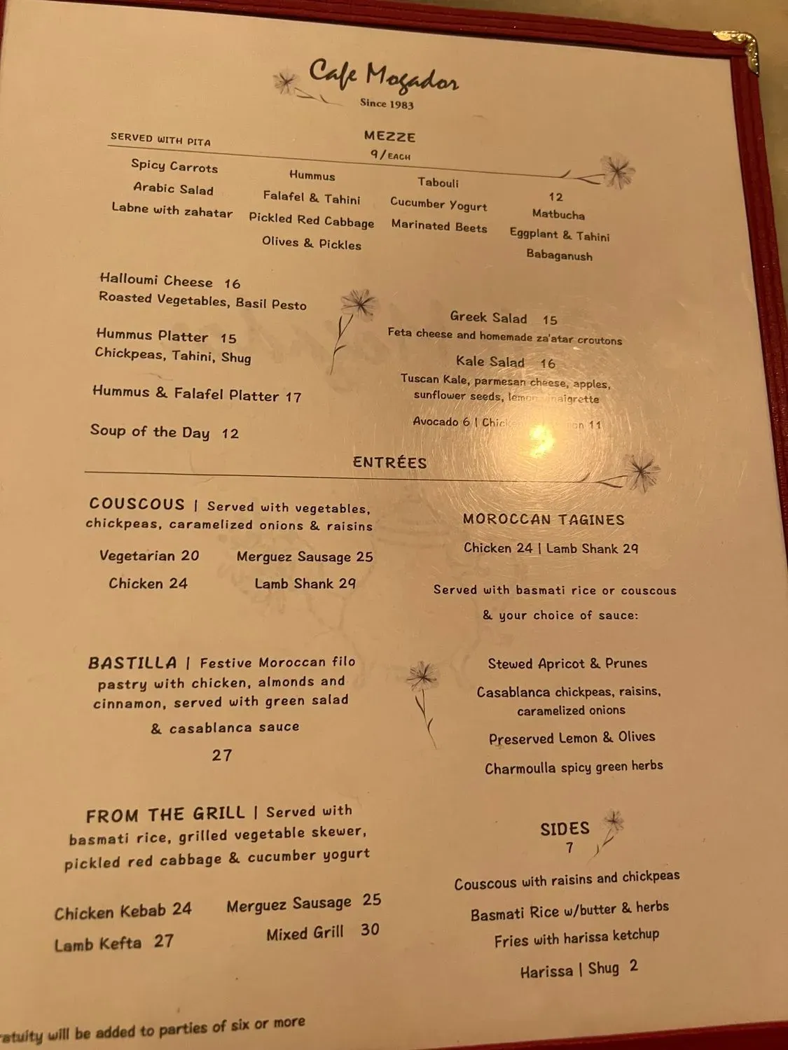 Menu 1