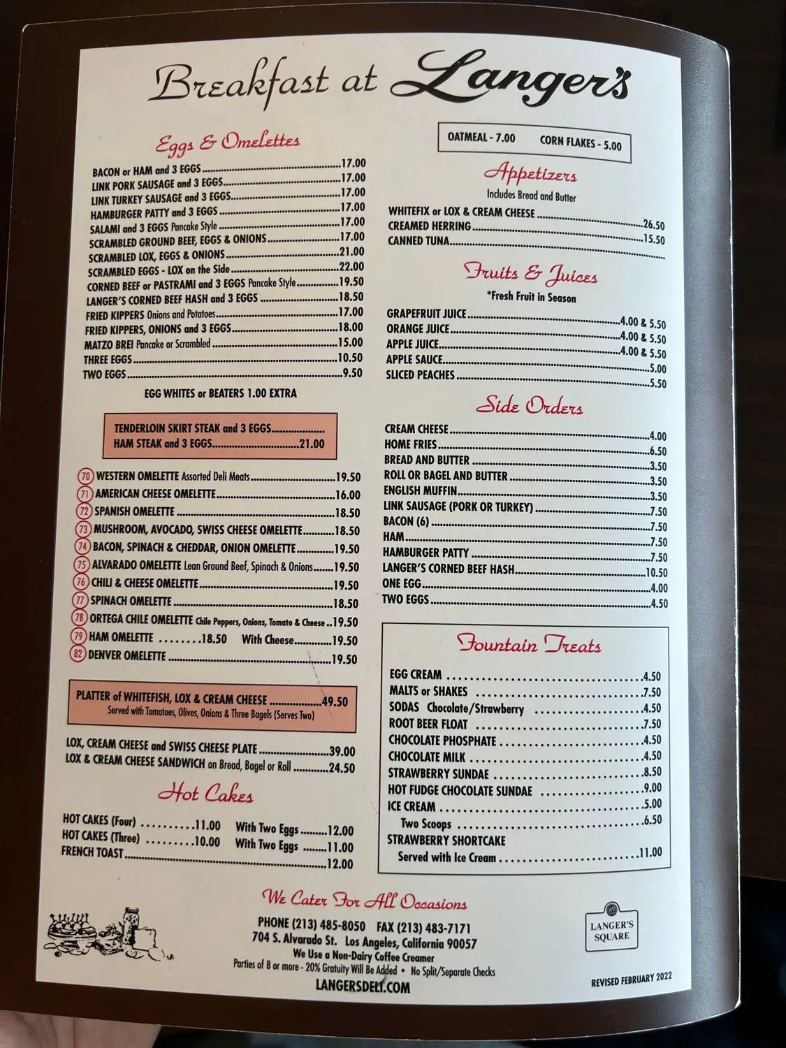 Menu 5