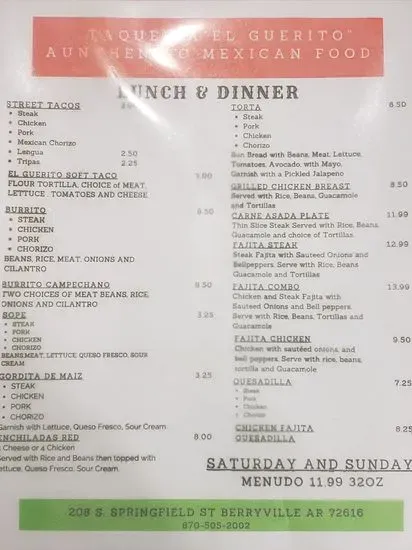 Menu 2