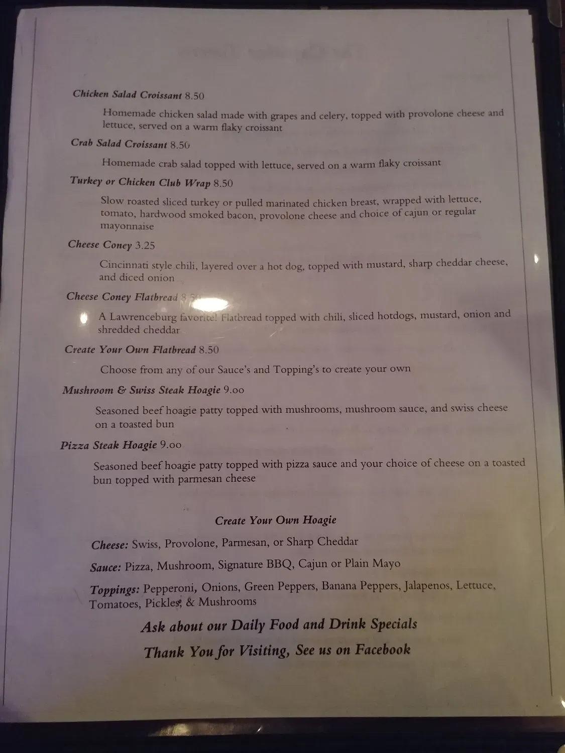 Menu 3