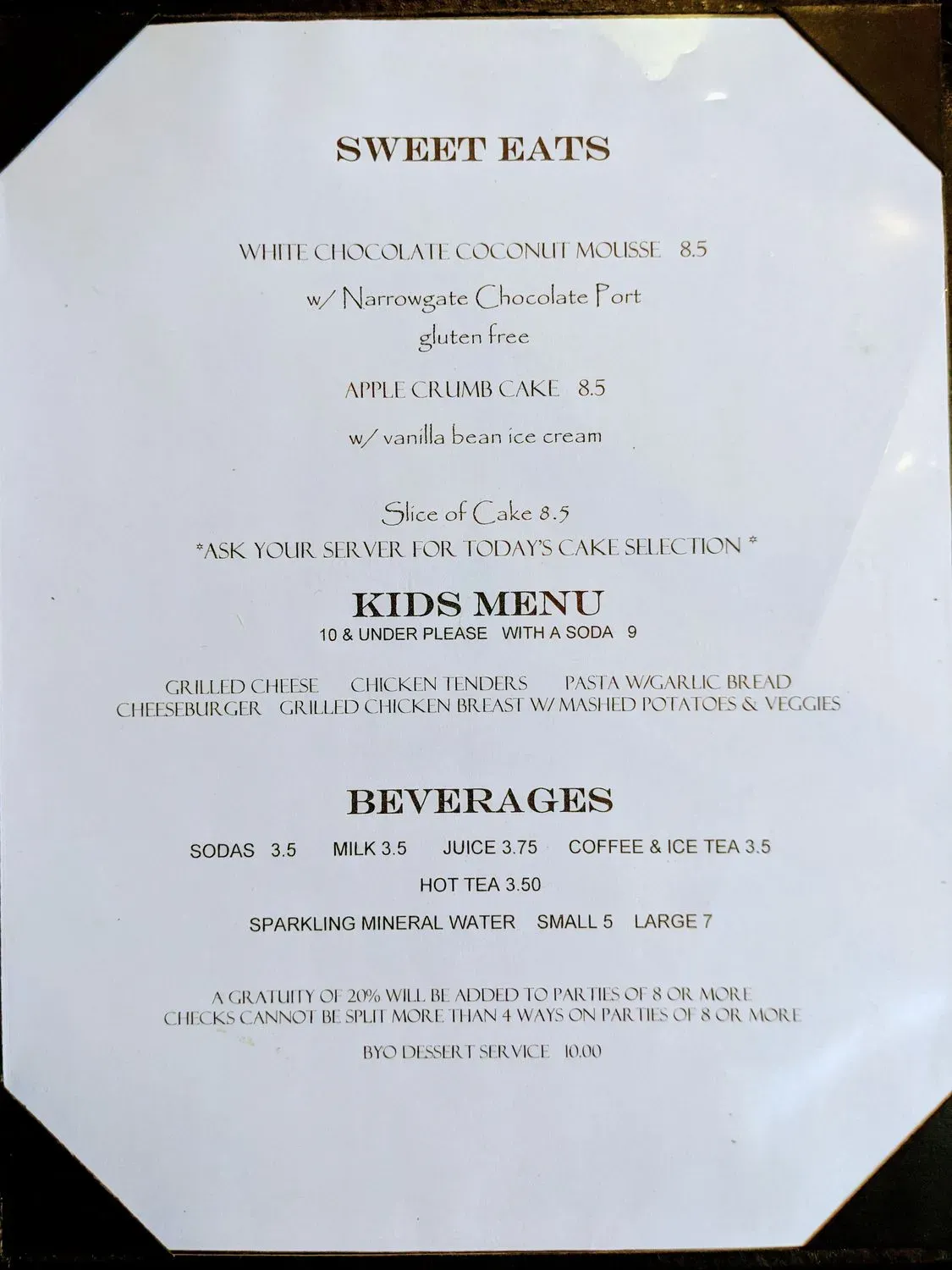 Menu 5