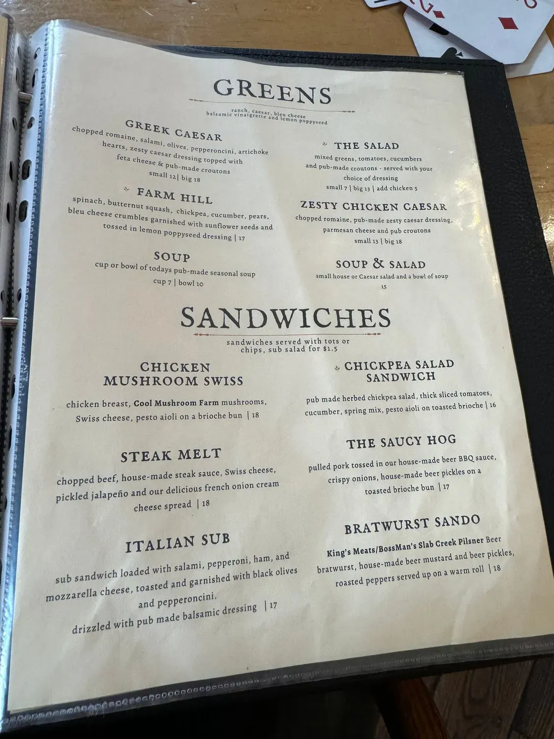 Menu 4