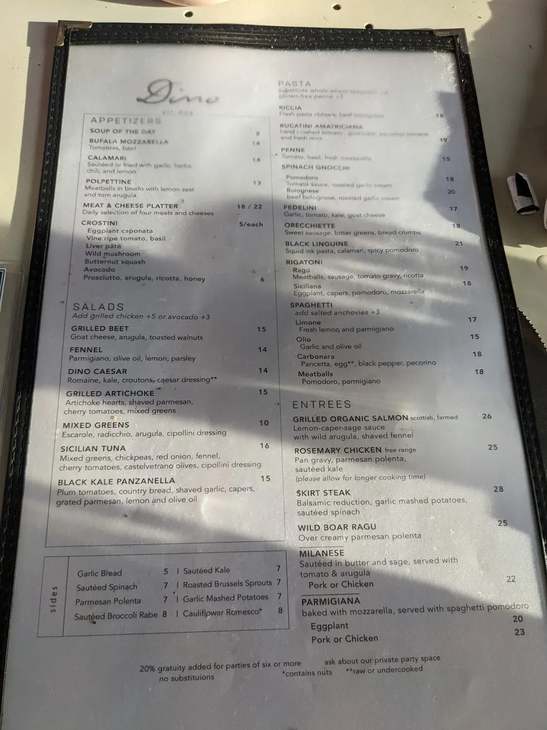 Menu 2