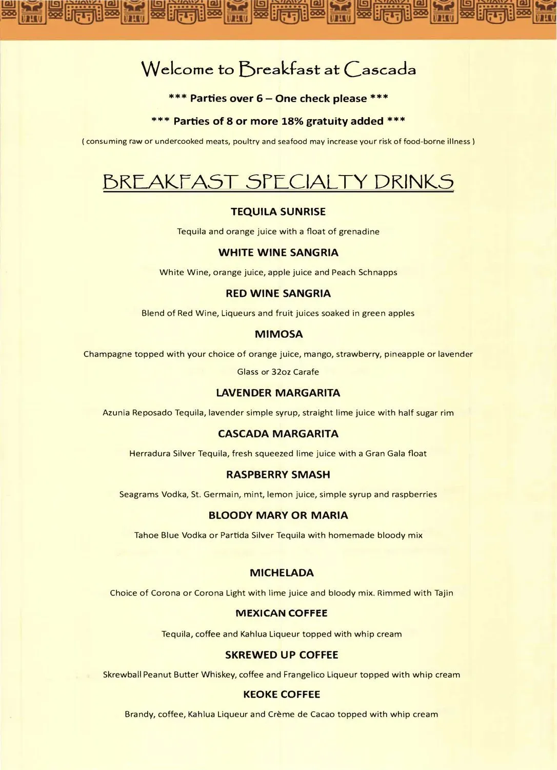 Menu 5