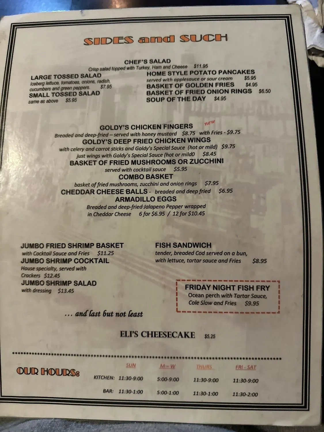 Menu 5