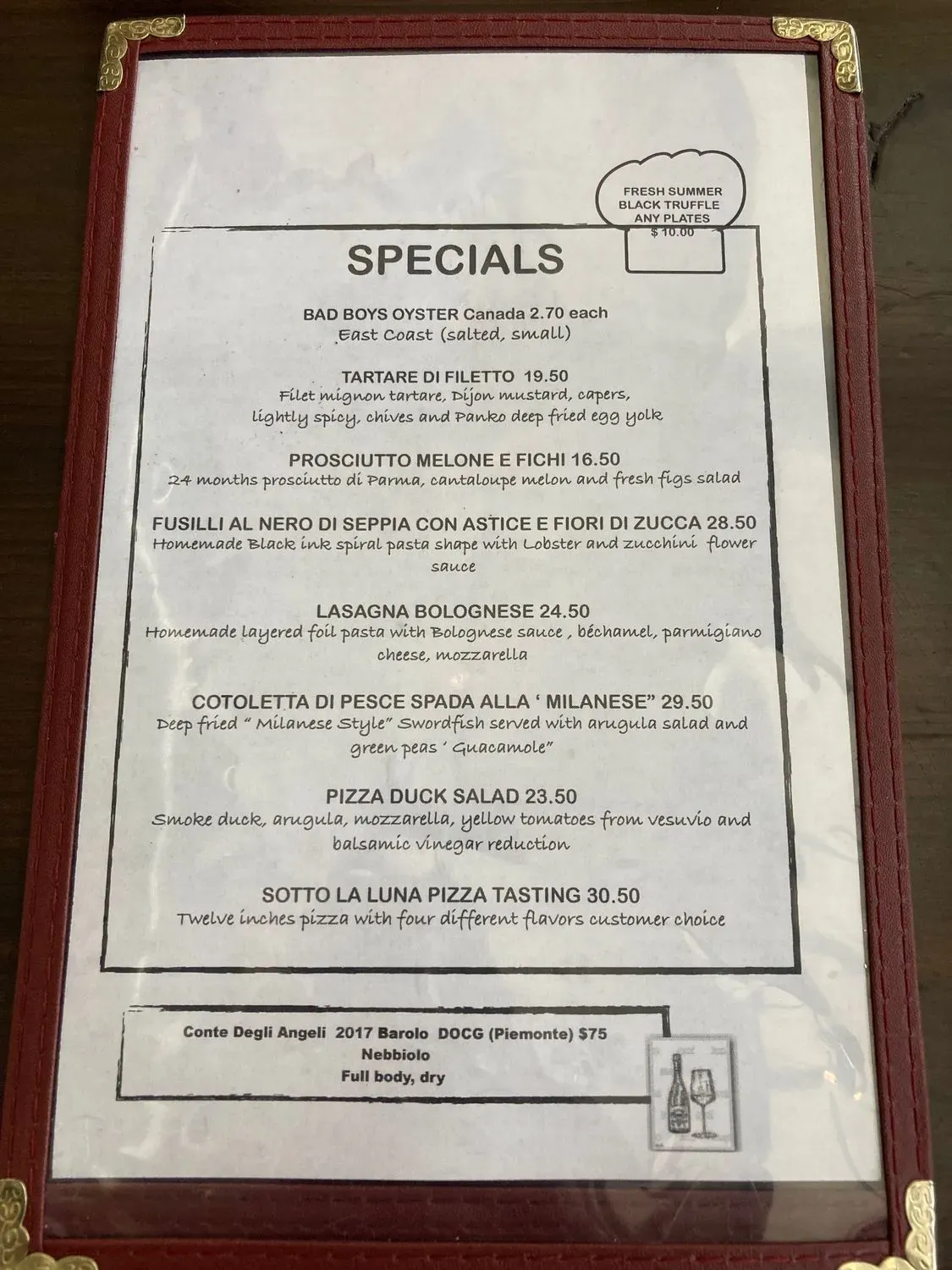 Menu 5