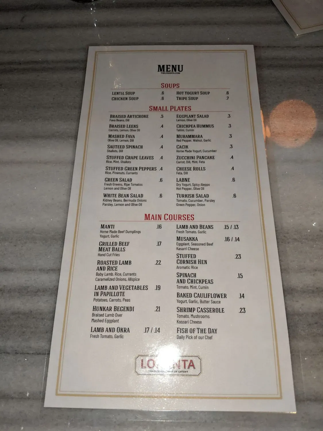 Menu 4