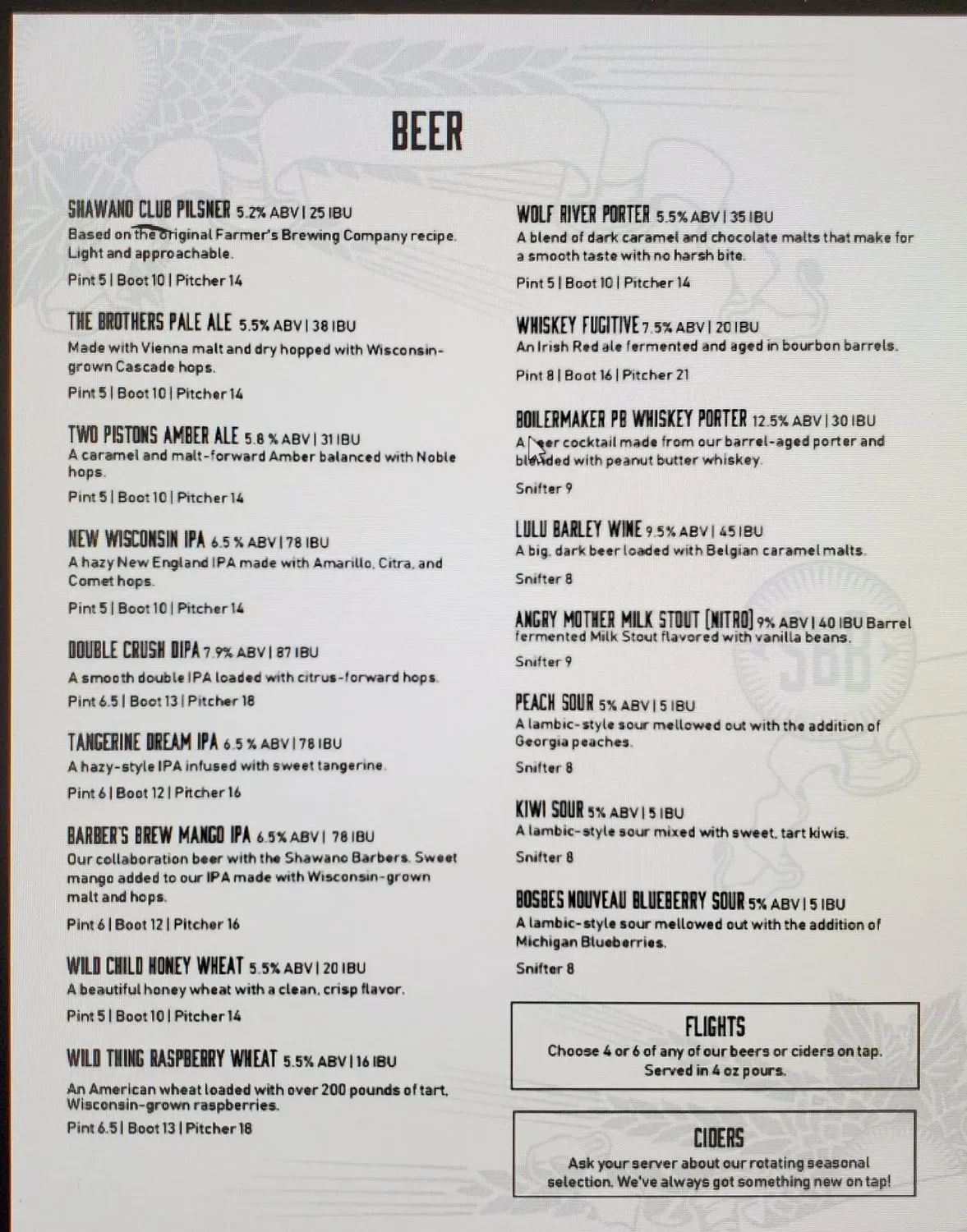 Menu 2