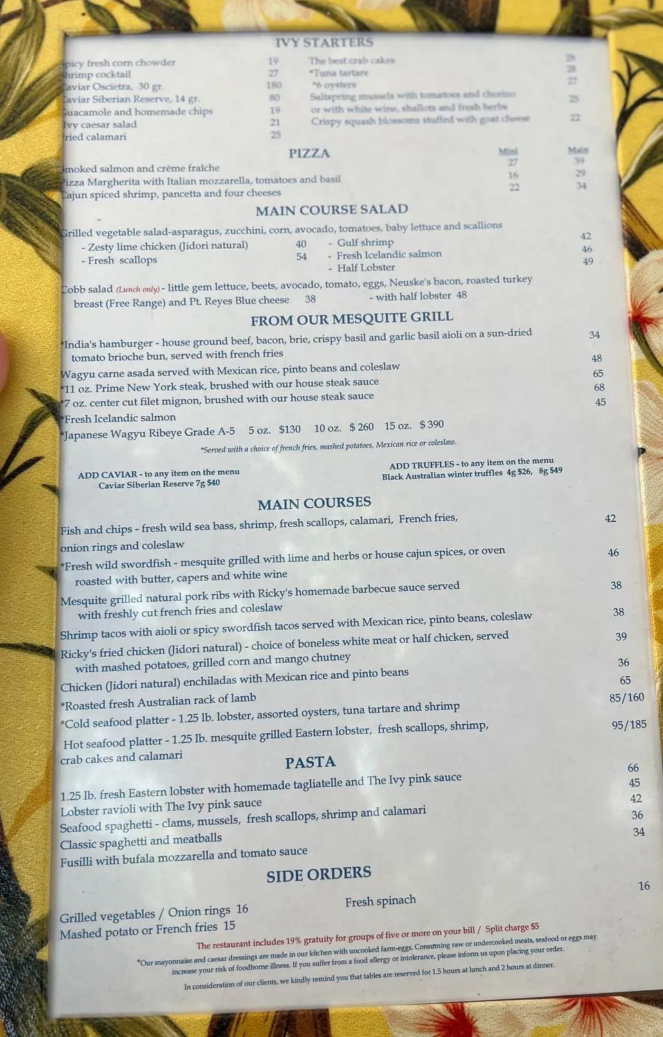 Menu 5