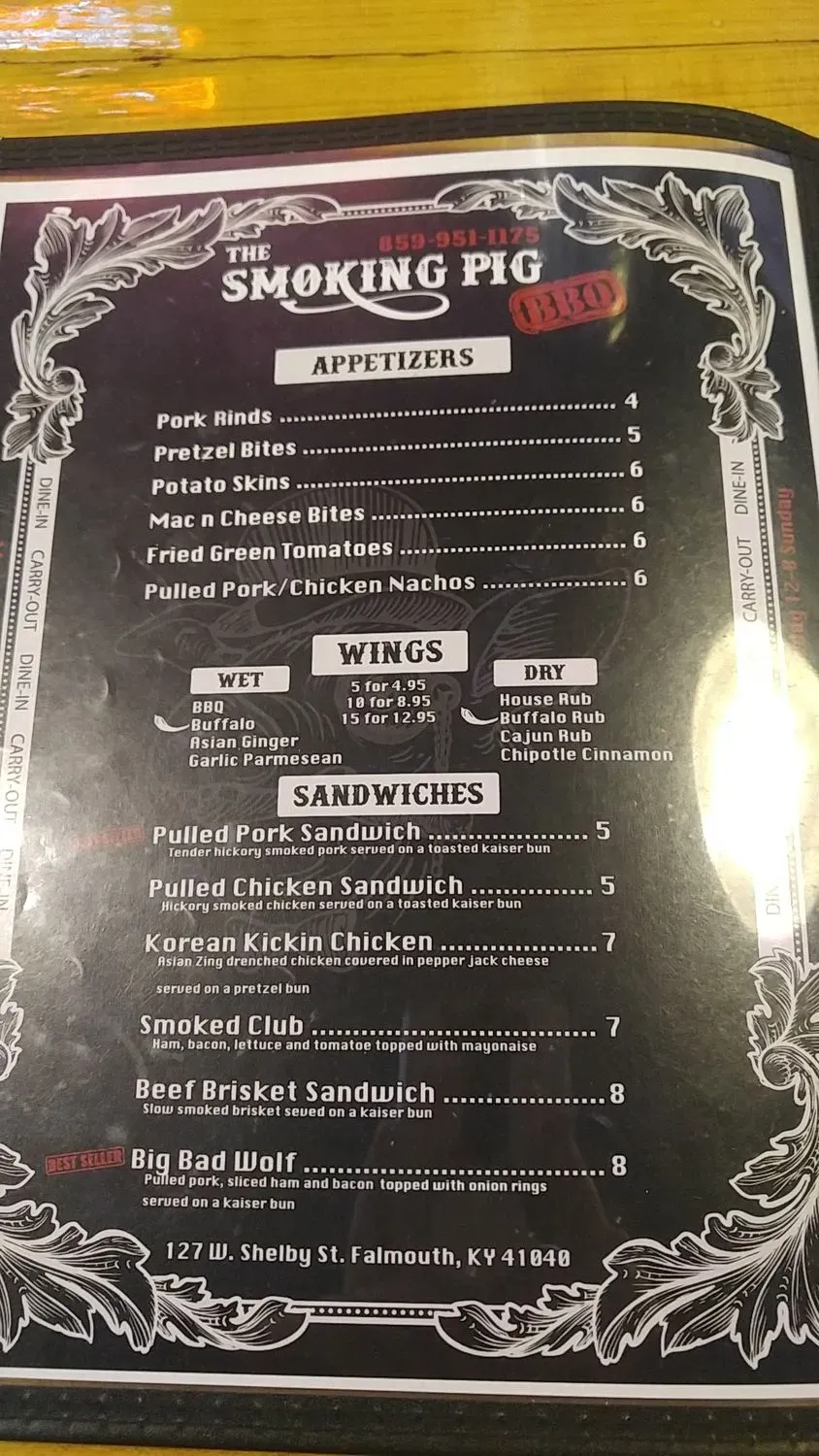 Menu 5