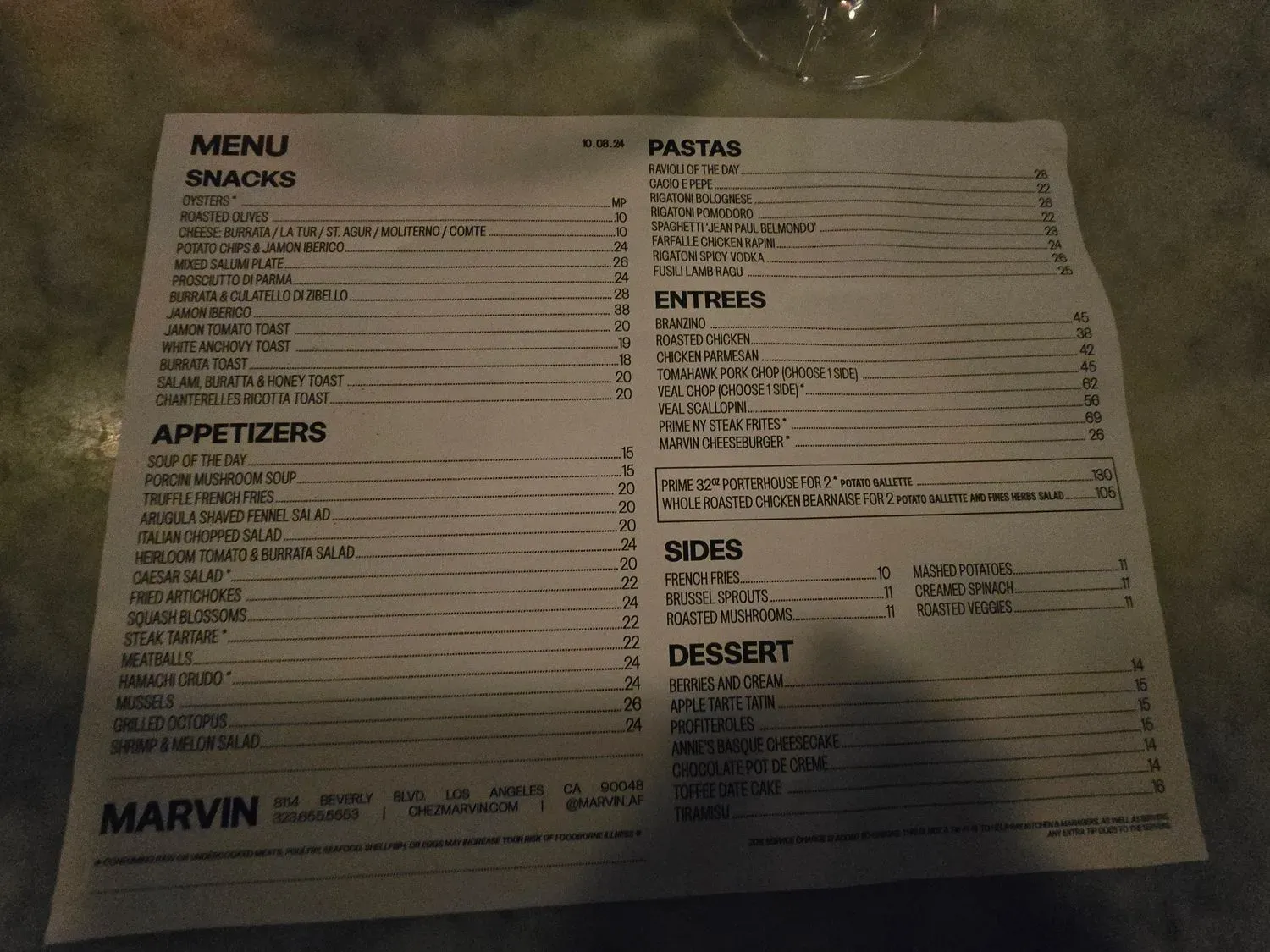 Menu 1