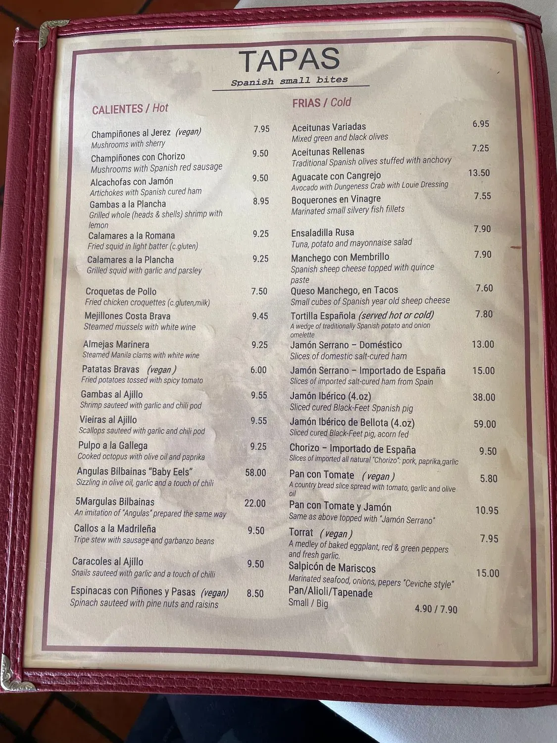 Menu 2