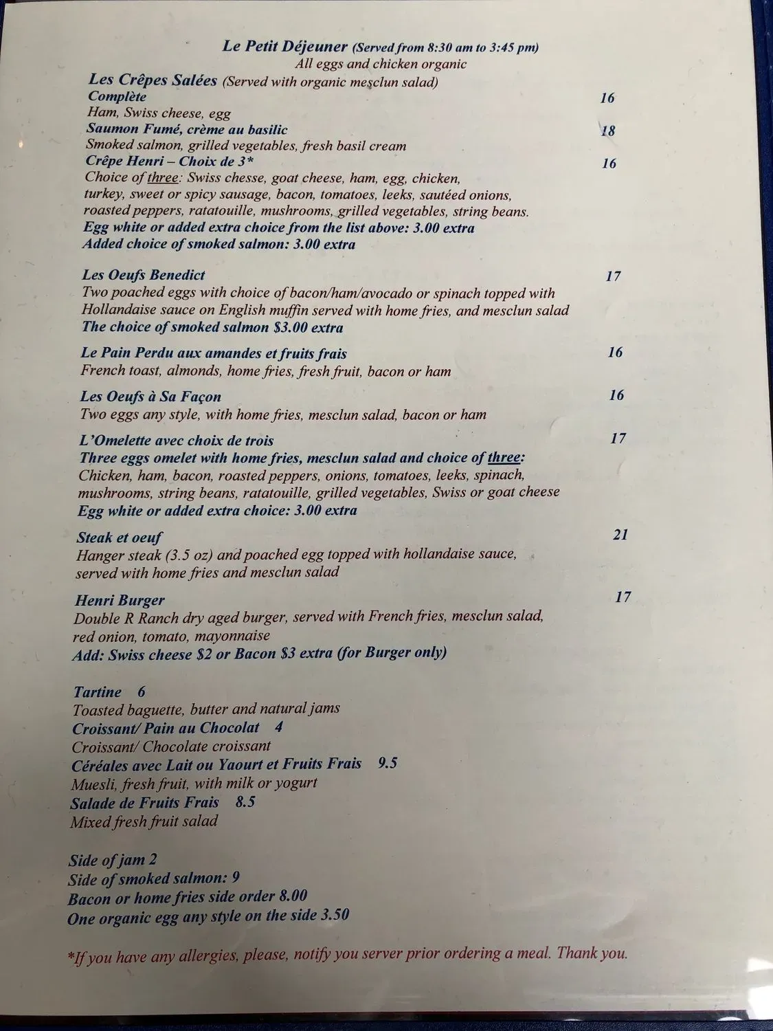 Menu 2