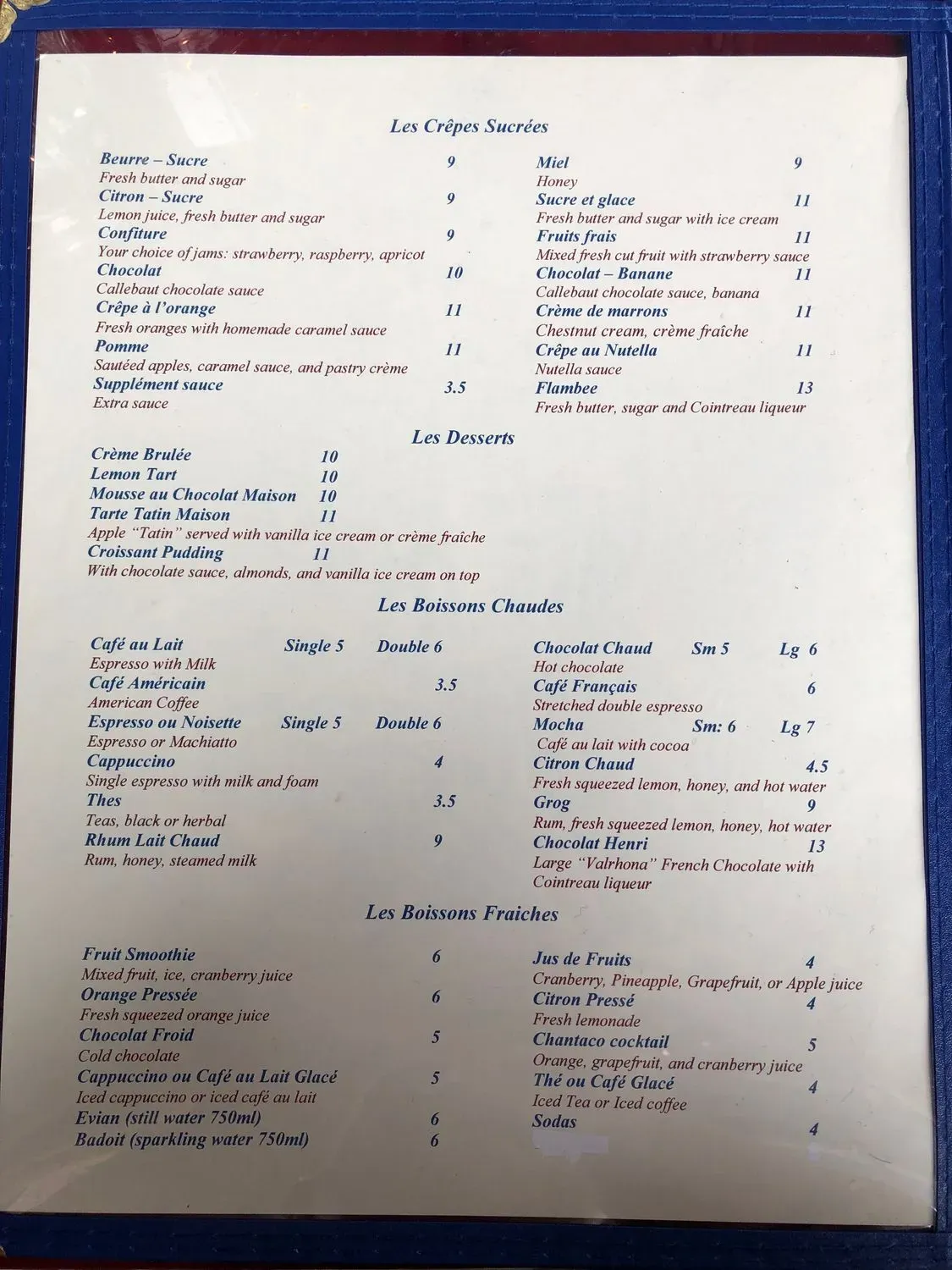 Menu 5