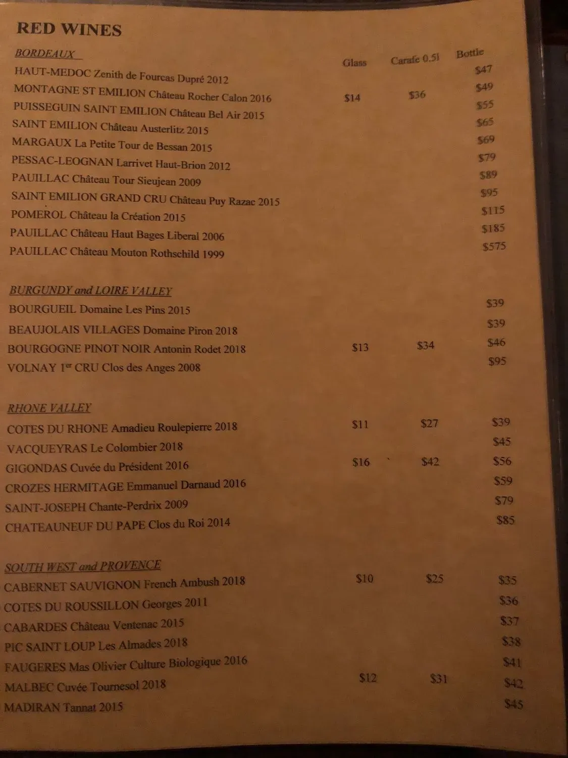 Menu 3